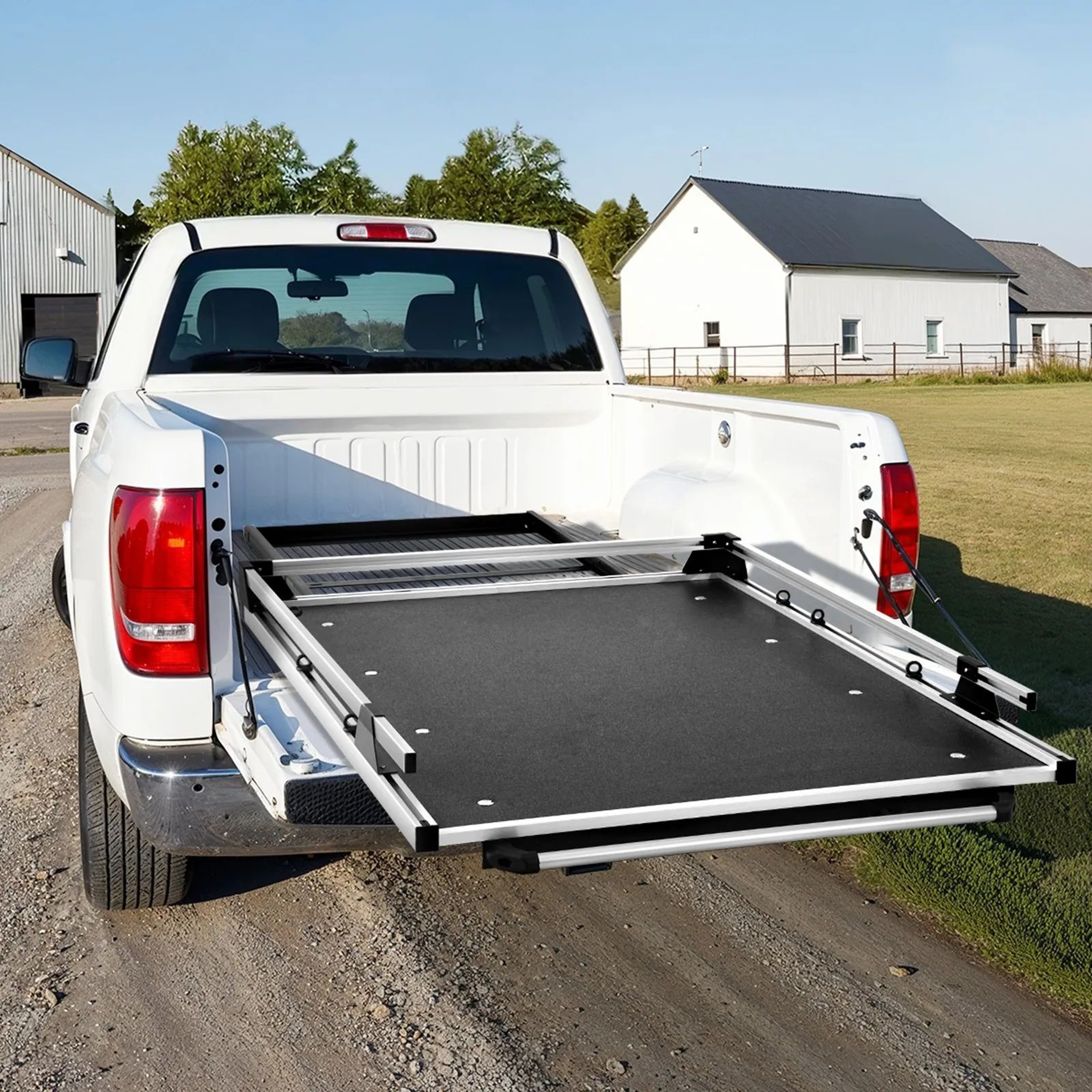 Sliding Truck Bed Organizer With 1000 LB Capacity And 2Position PullOut Tray 5