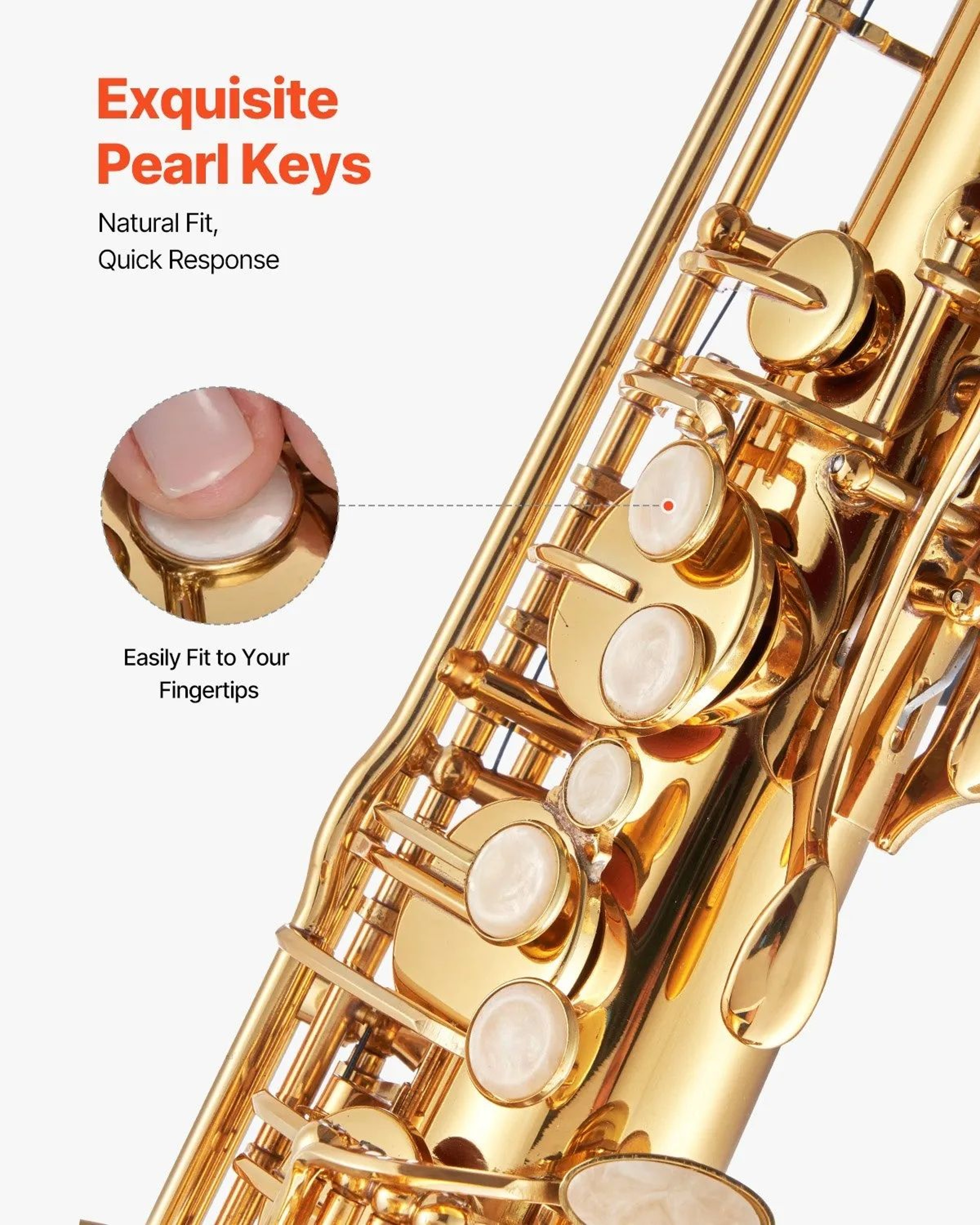 B Flat Tenor Saxophone Beginner Kit With 23 Keys And Brass Body 3