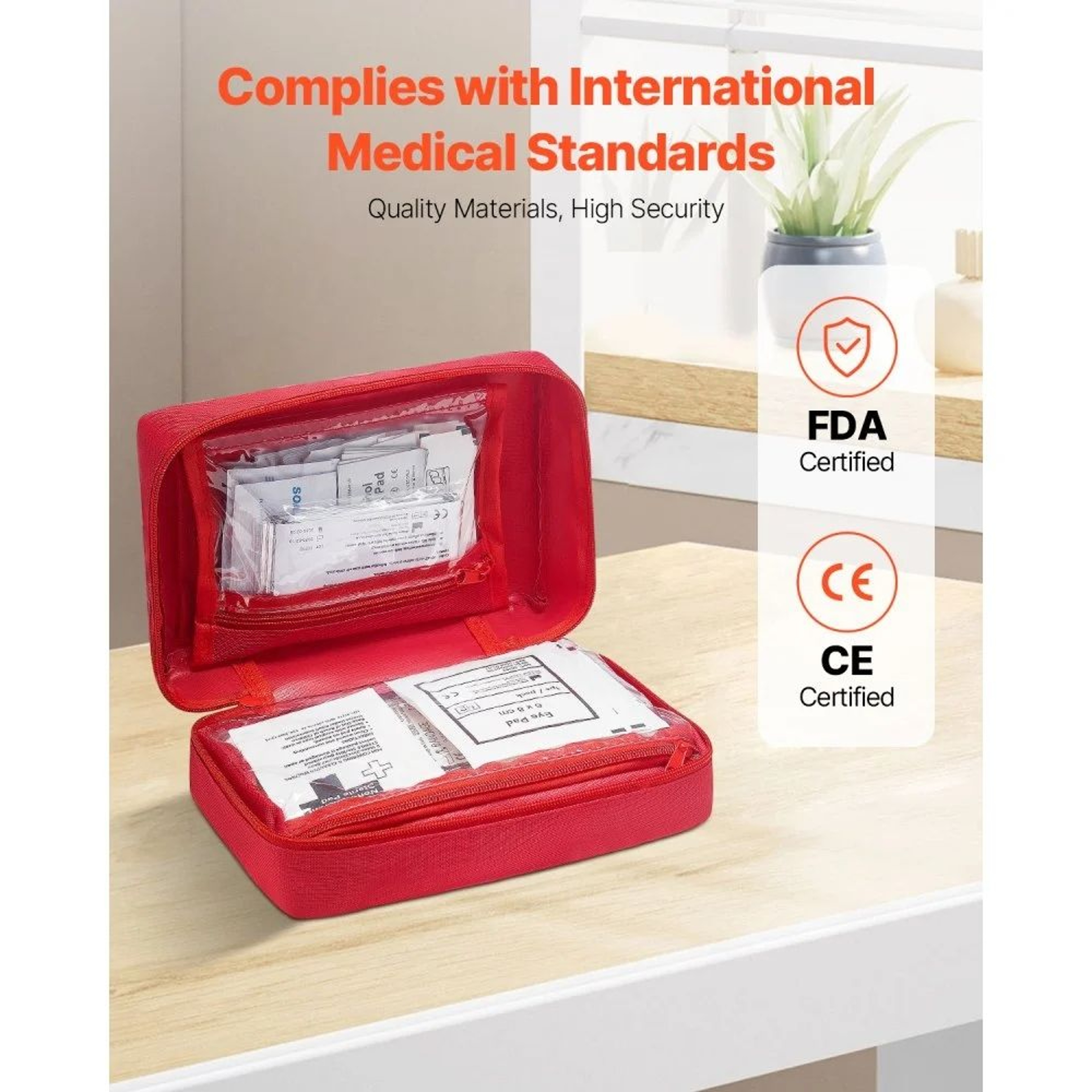 500Piece First Aid Kit With Durable 600D Nylon Emergency Medical Bag 2