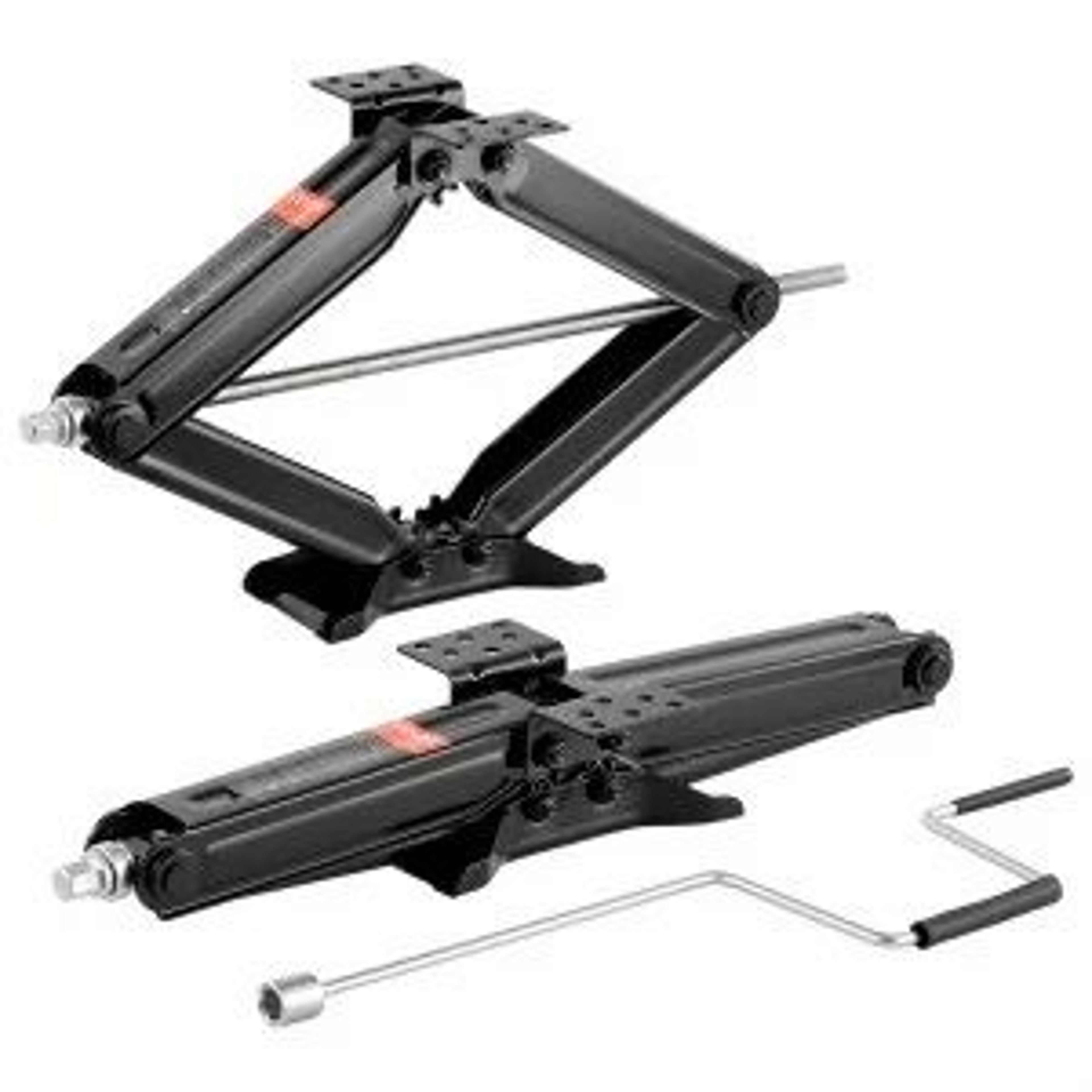 6500 Lb RV Scissor Stabilizer Jacks With Adjustable Height And Crank Handle Set Of 2 0