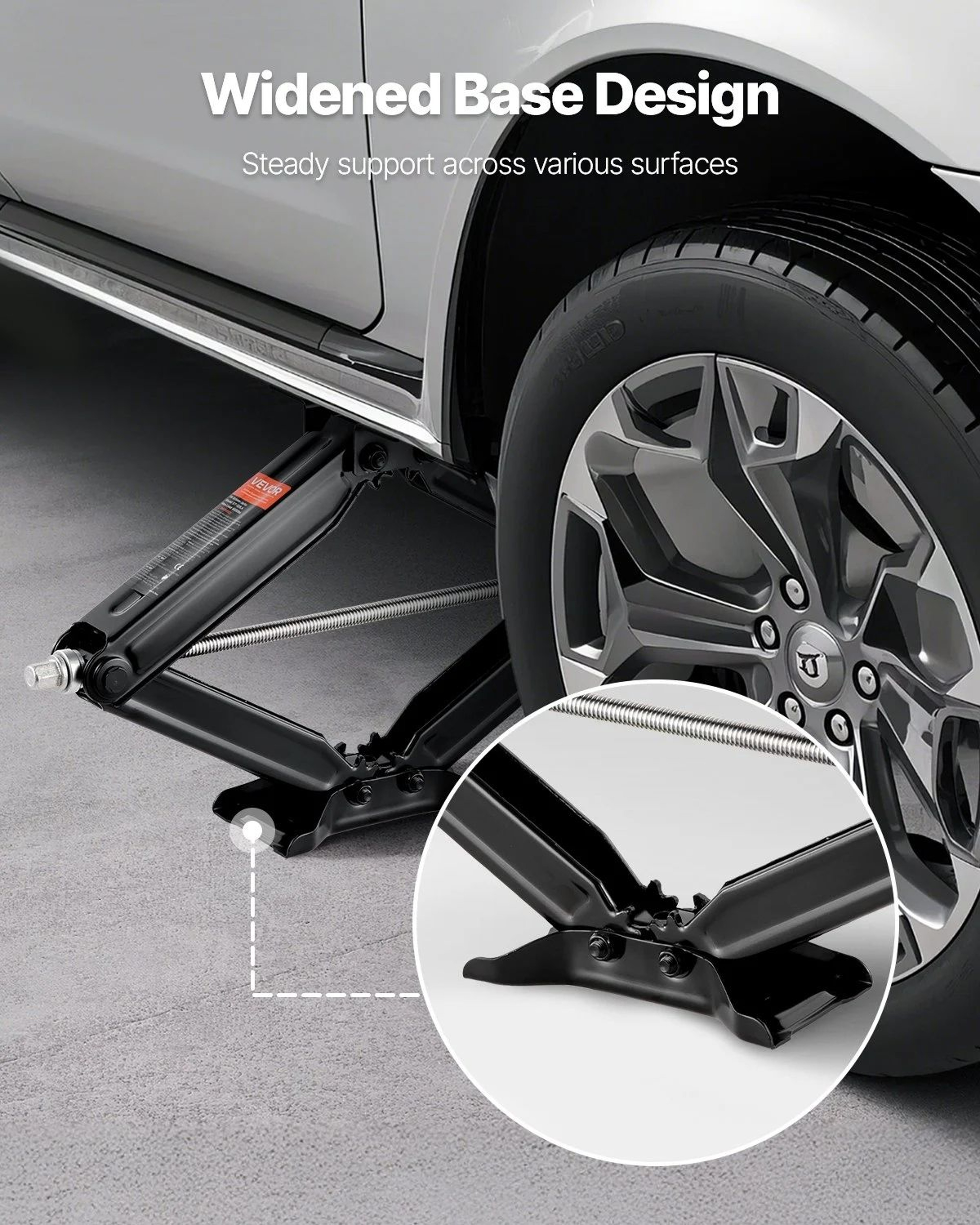 6500 Lb RV Scissor Stabilizer Jacks With Adjustable Height And Crank Handle Set Of 2 3