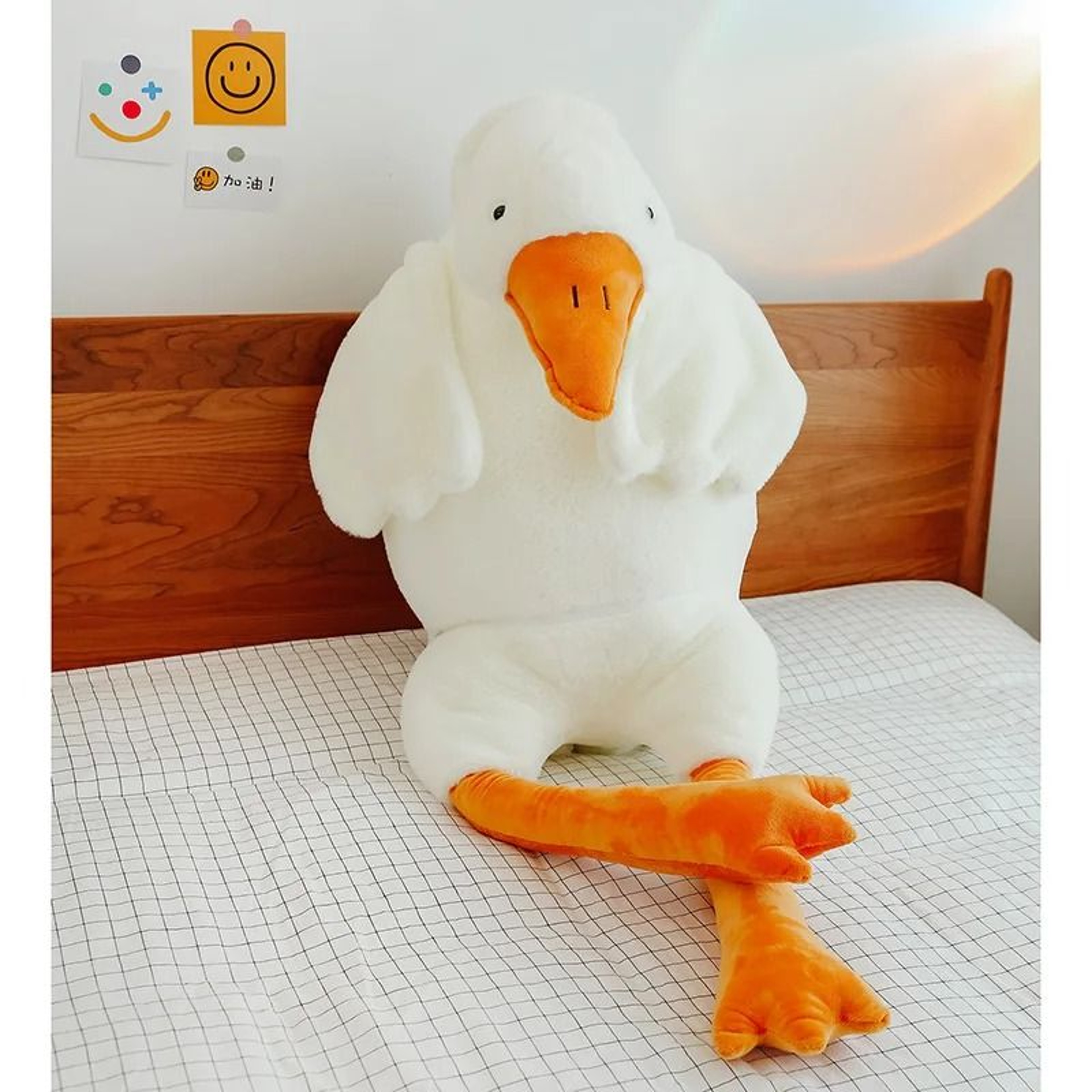 Big White Goose Plush Pillow Soft Toy For Bed Or Gift In Multiple Sizes 2