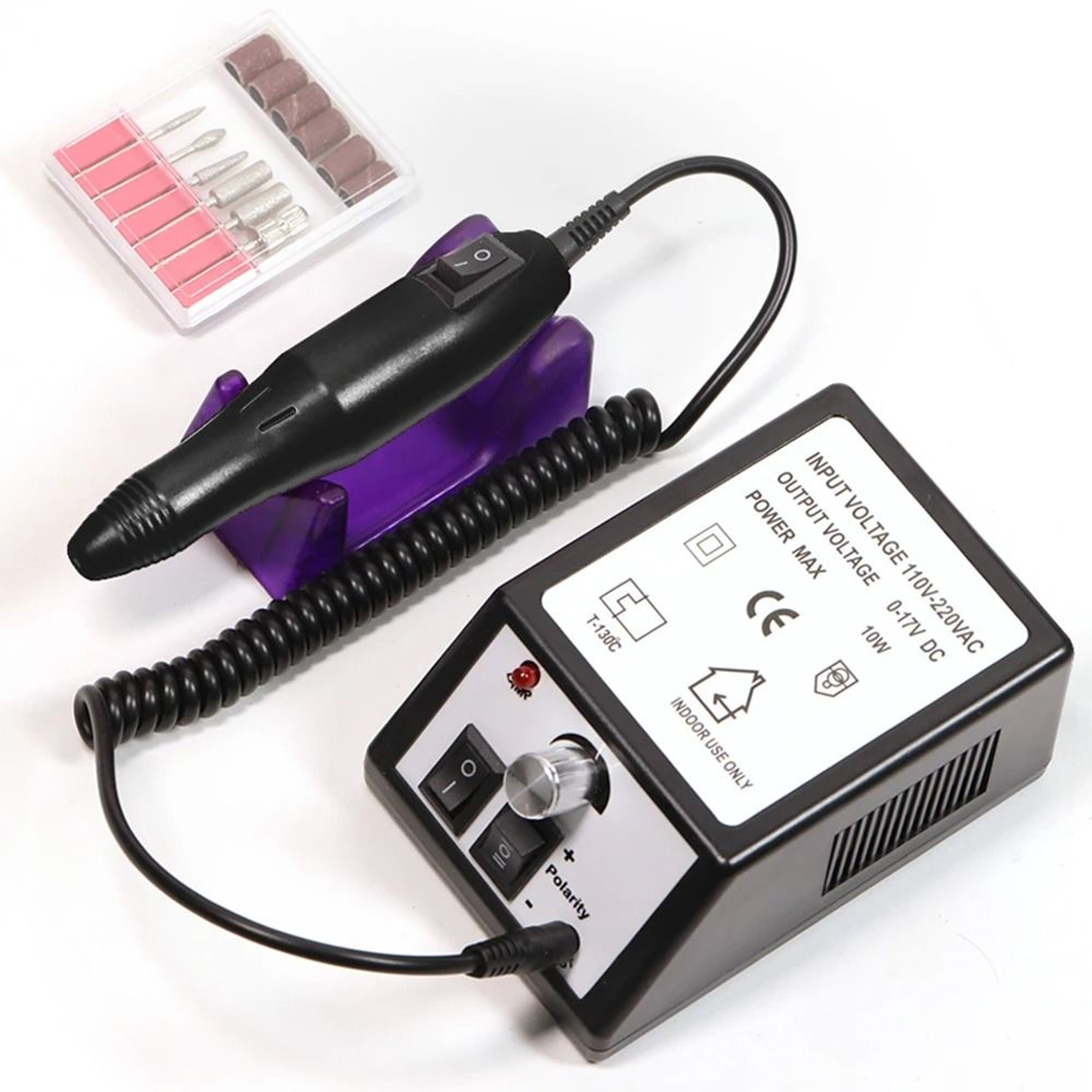 Electric Nail Drill Machine Set With Adjustable Speed For Gel Polish Removal And Manicure Precision 6