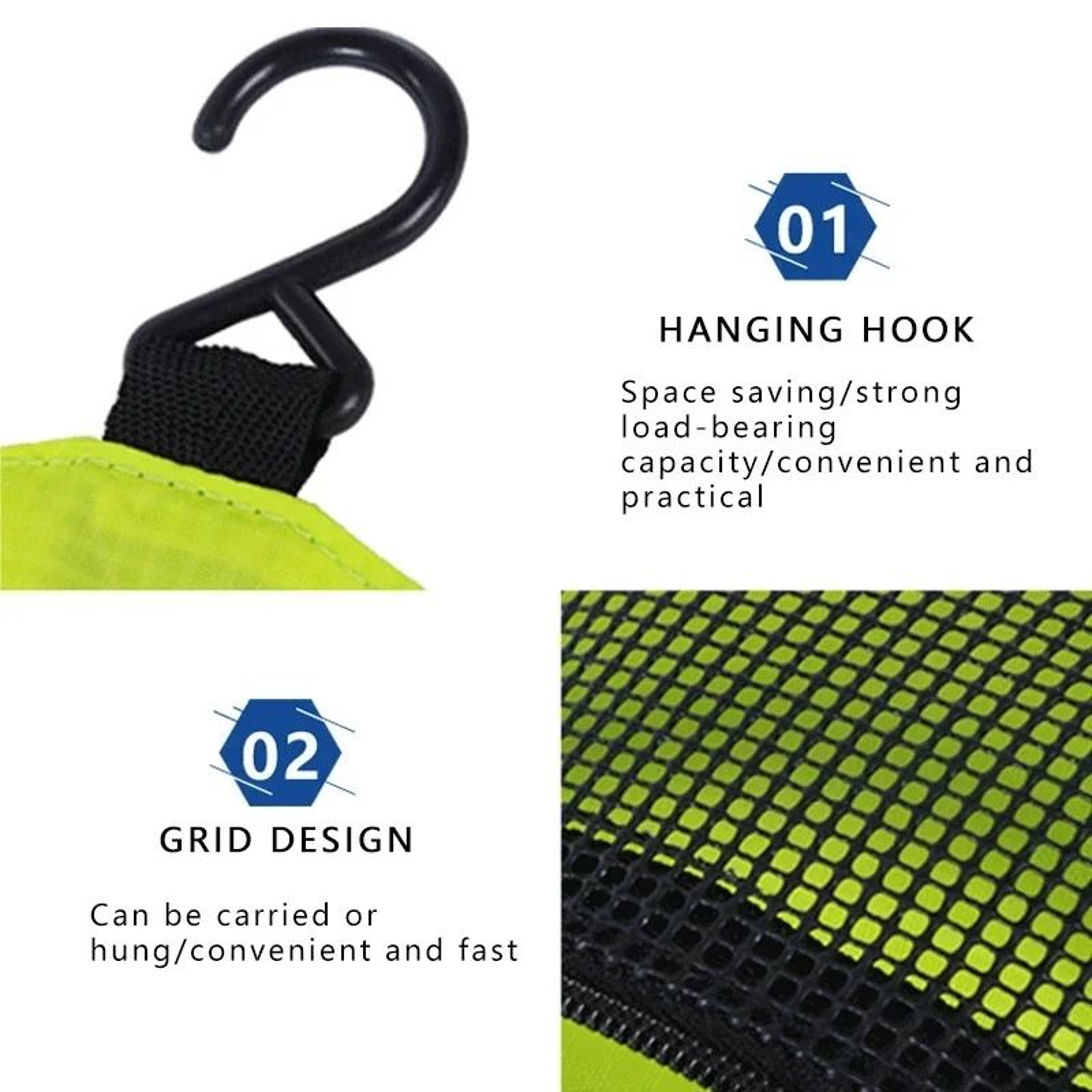 Waterproof Hanging Travel Toiletry Bag With Multiple Compartments 3