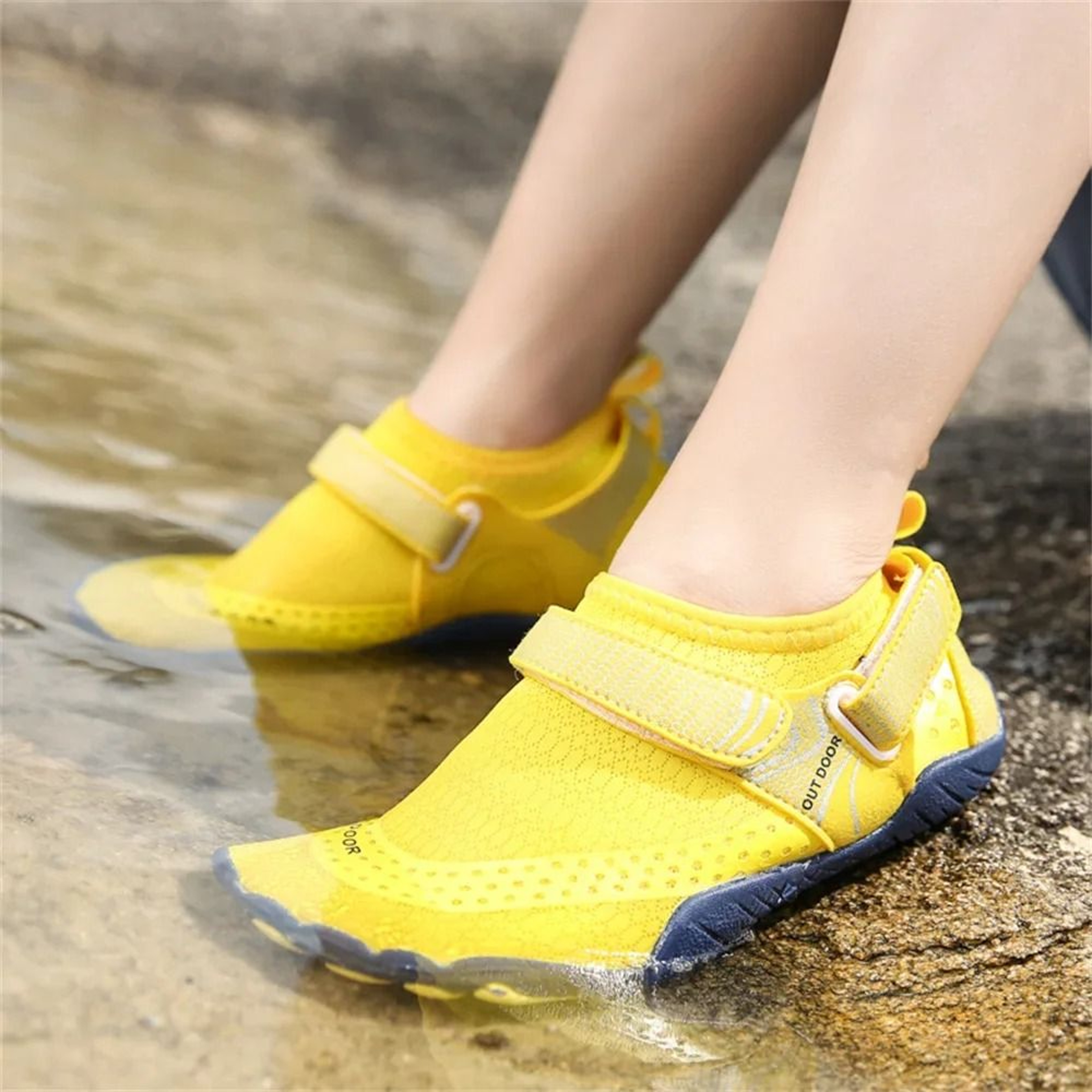 Kids Barefoot Aqua Socks Lightweight Water Shoes For Beach And River Play 2