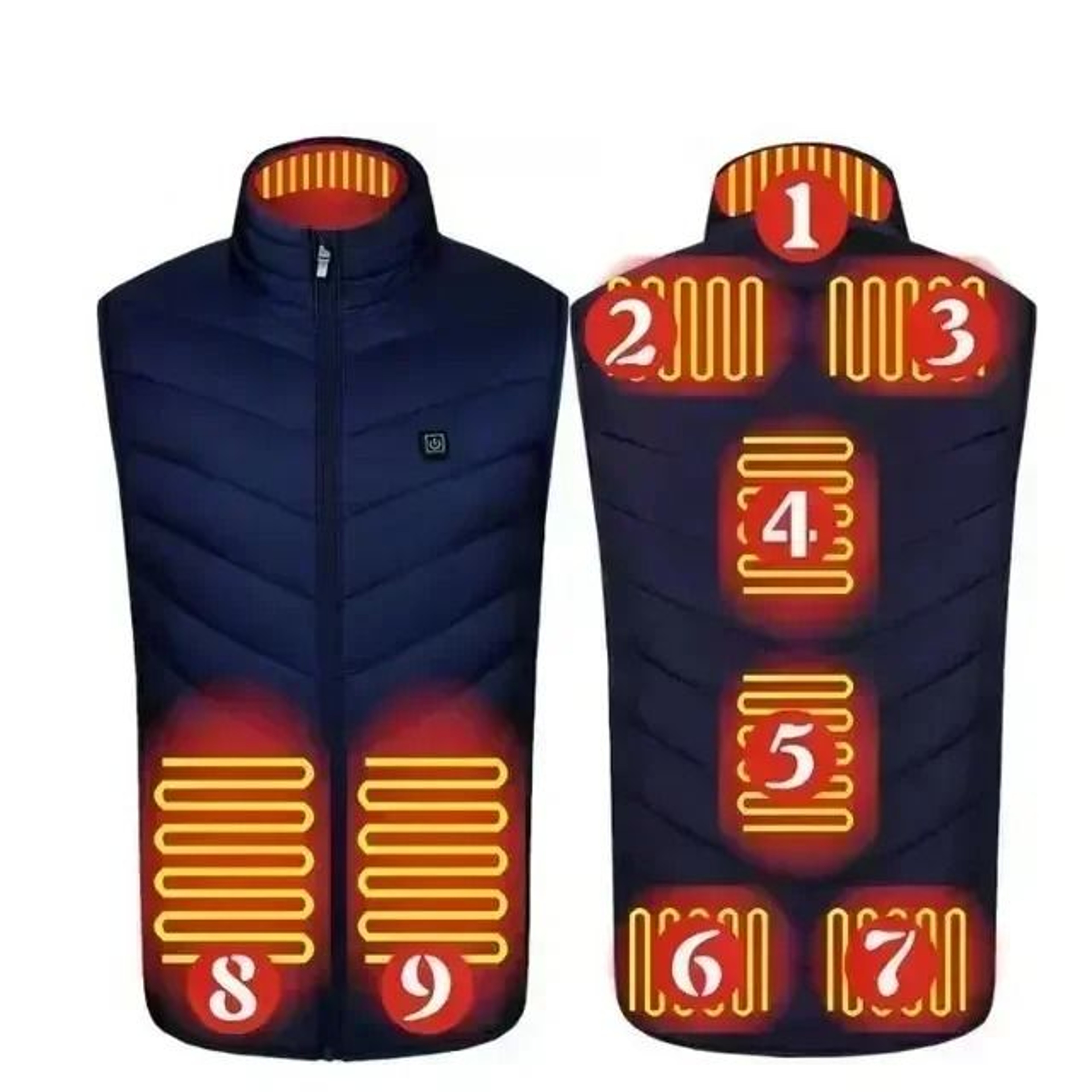 Smart USB Heated Vest With Adjustable Temperature For Winter 8