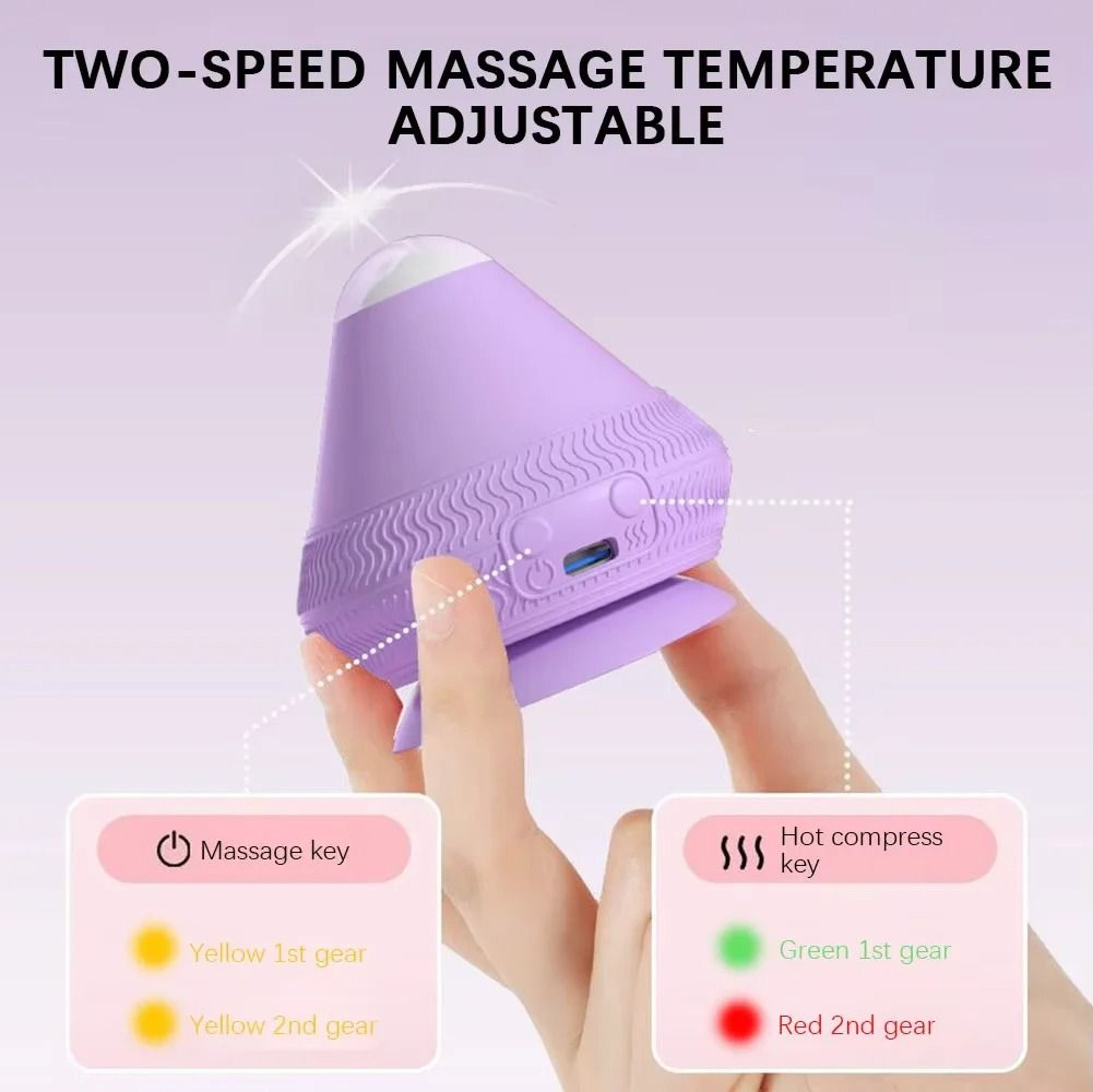 Wall Mounted Fascia Cone Suction Massager 4
