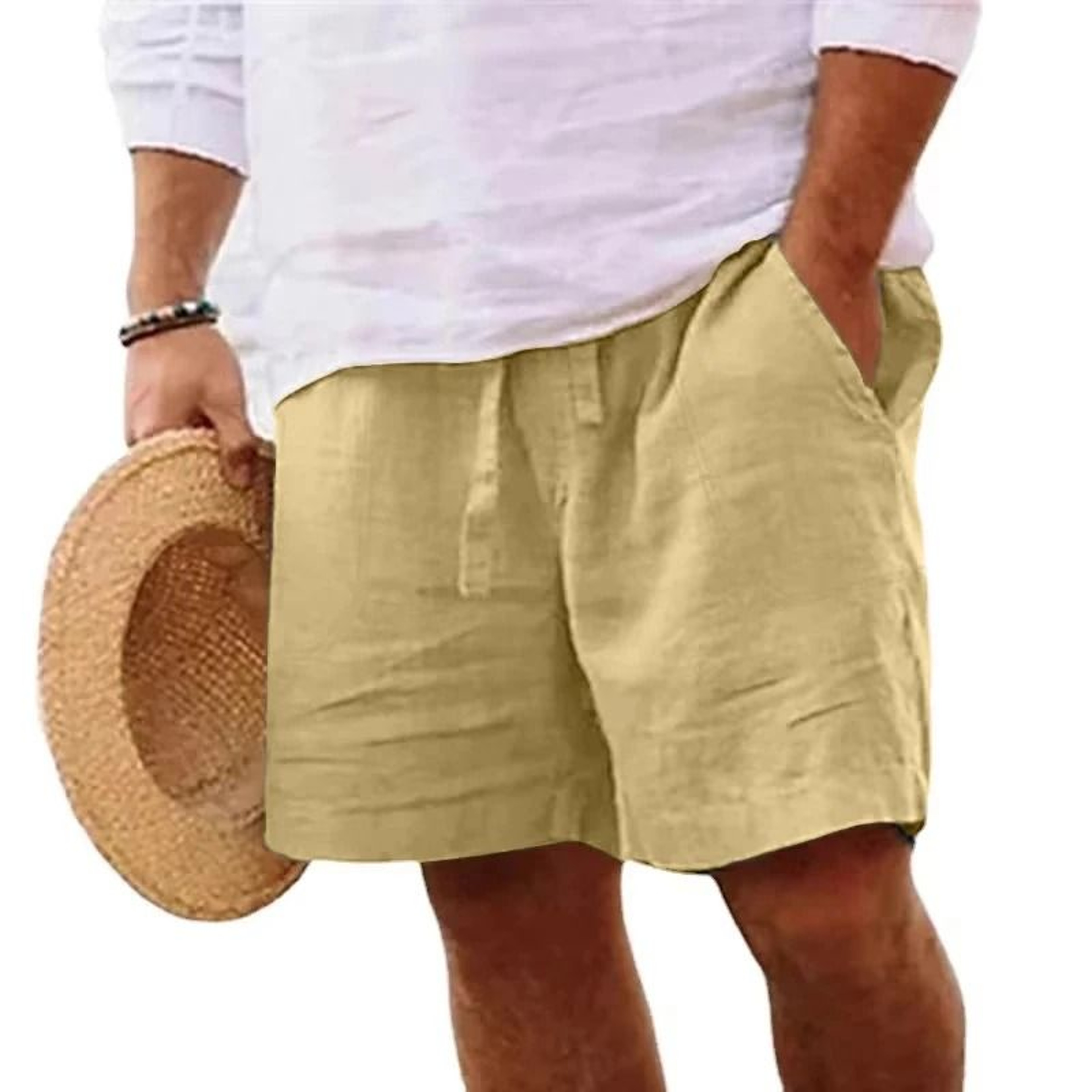 Mens Lightweight Cotton Shorts For Gym And Beach 9