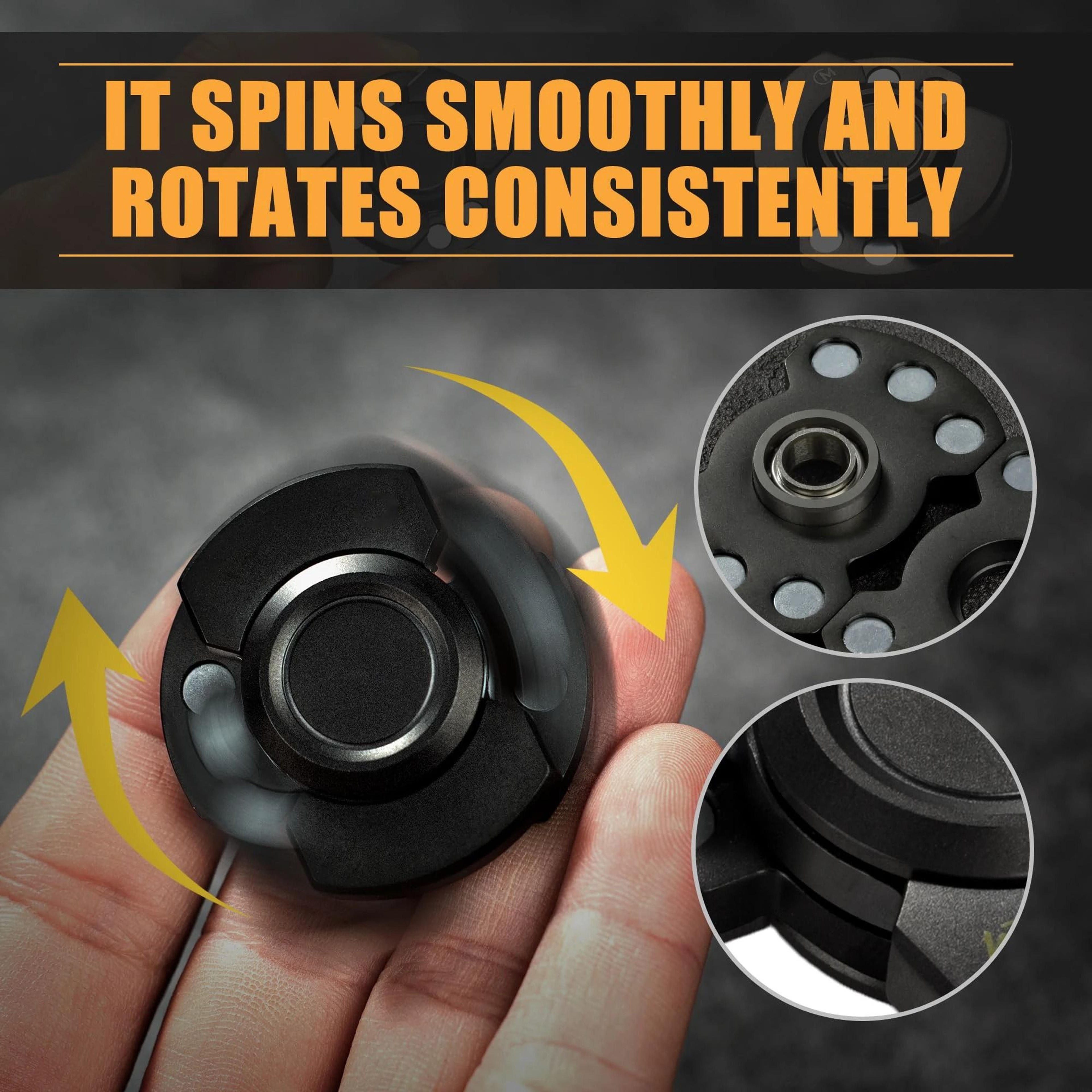 3 In 1 Stainless Steel Spinner And Slider Toy For Stress Relief 2