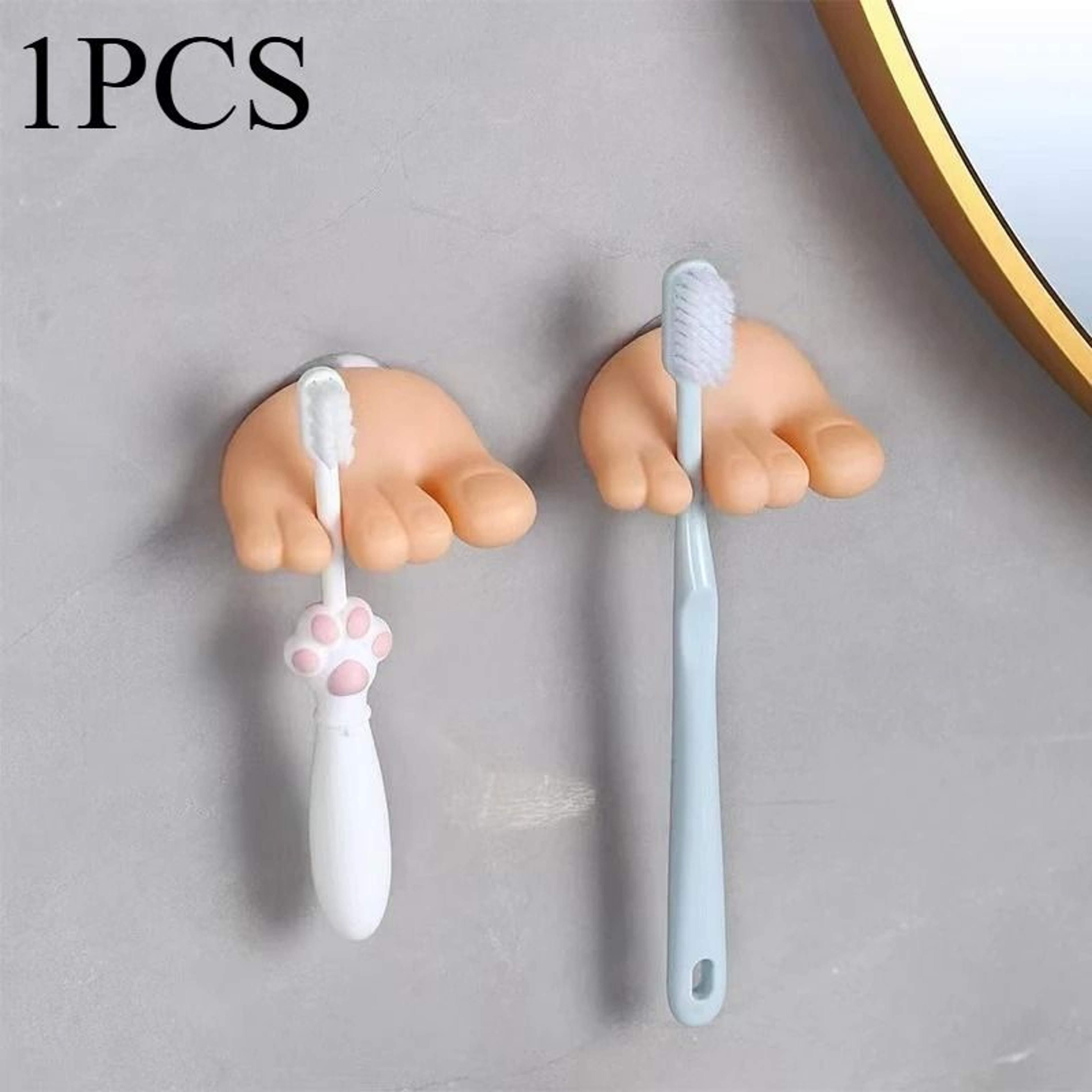 Cute Suction Toothbrush Holder With Multipurpose Hook 6