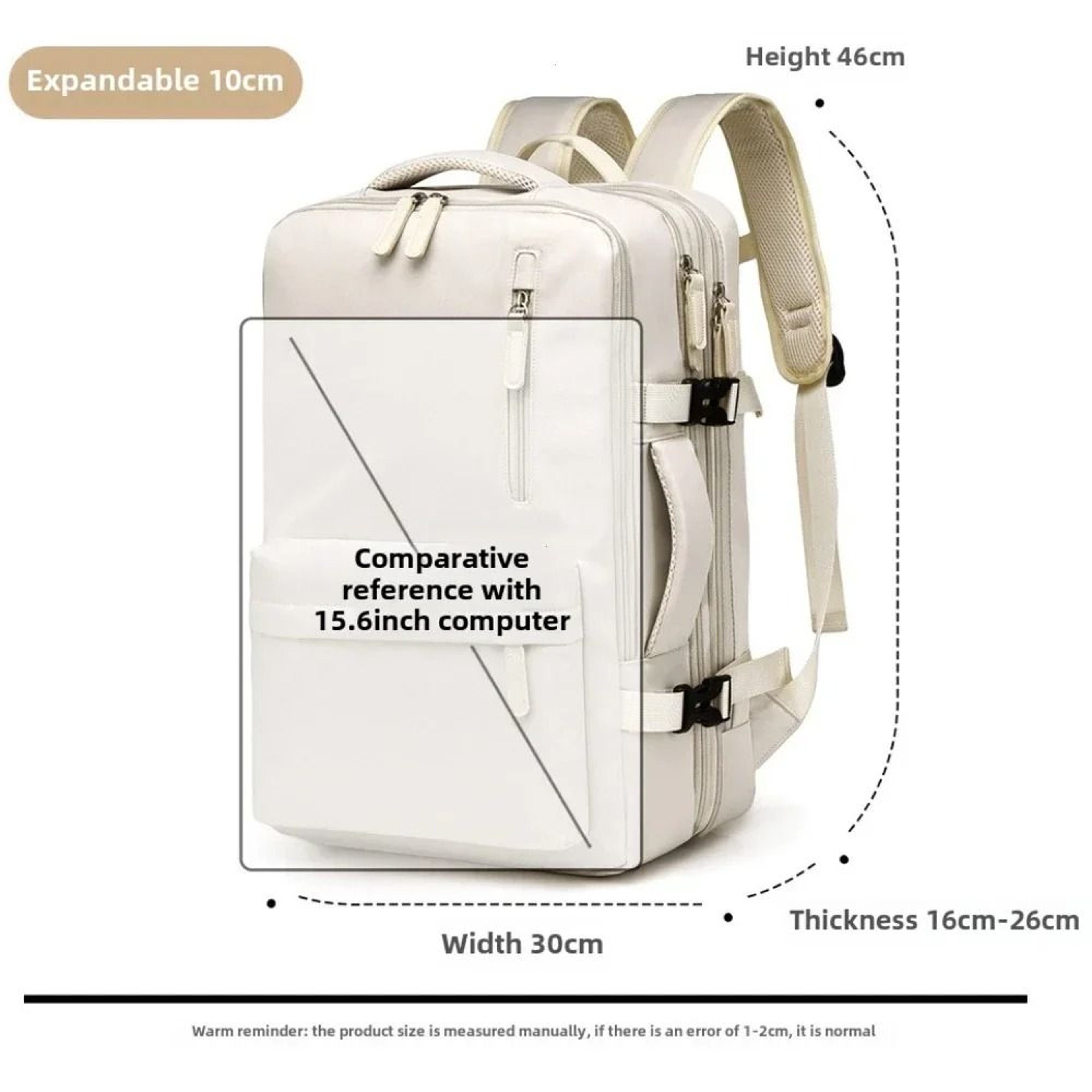 Compact Cabin Travel Backpack With Laptop Compartment 5
