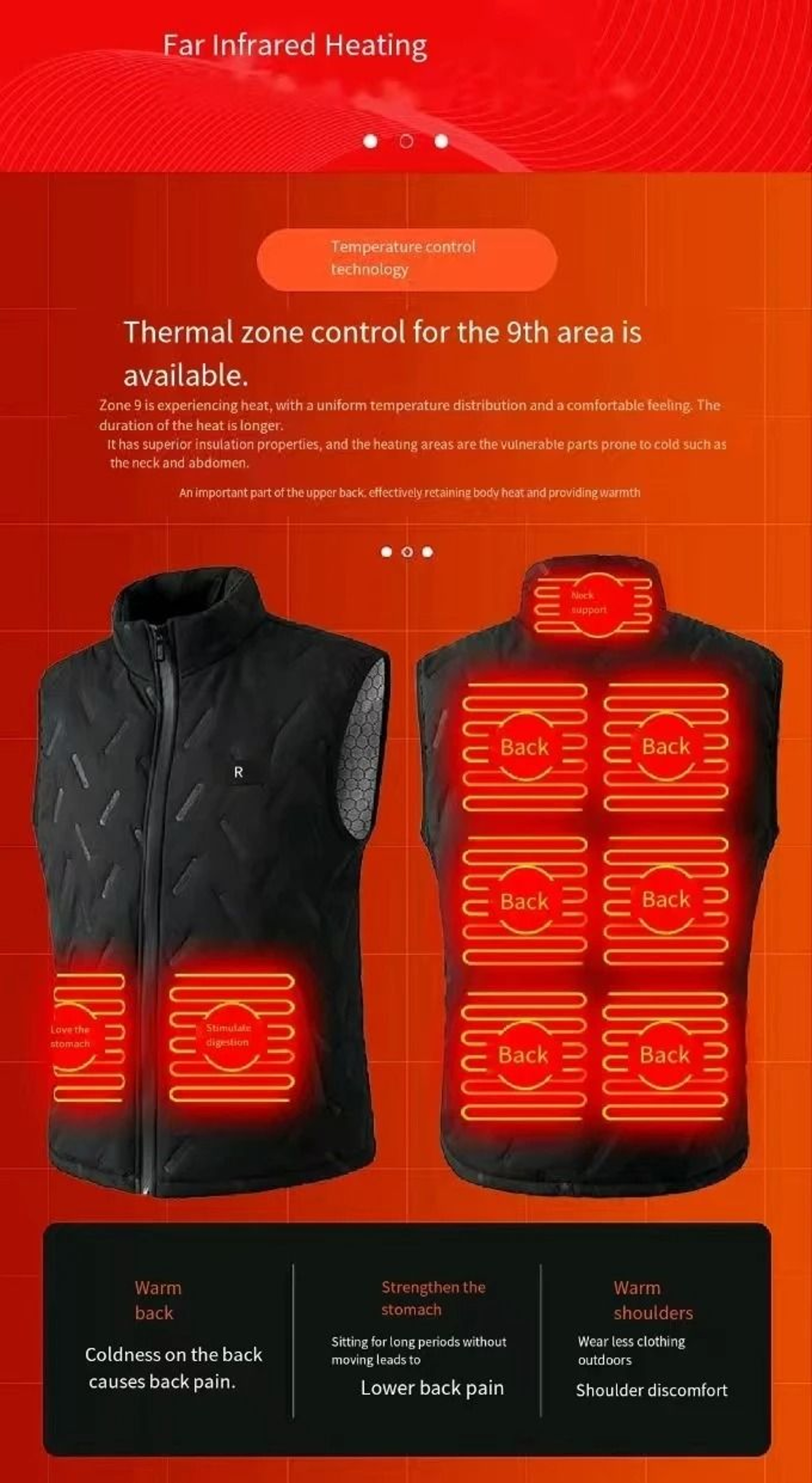 Dual Control Heated Vest With 9Zone Warming System 3