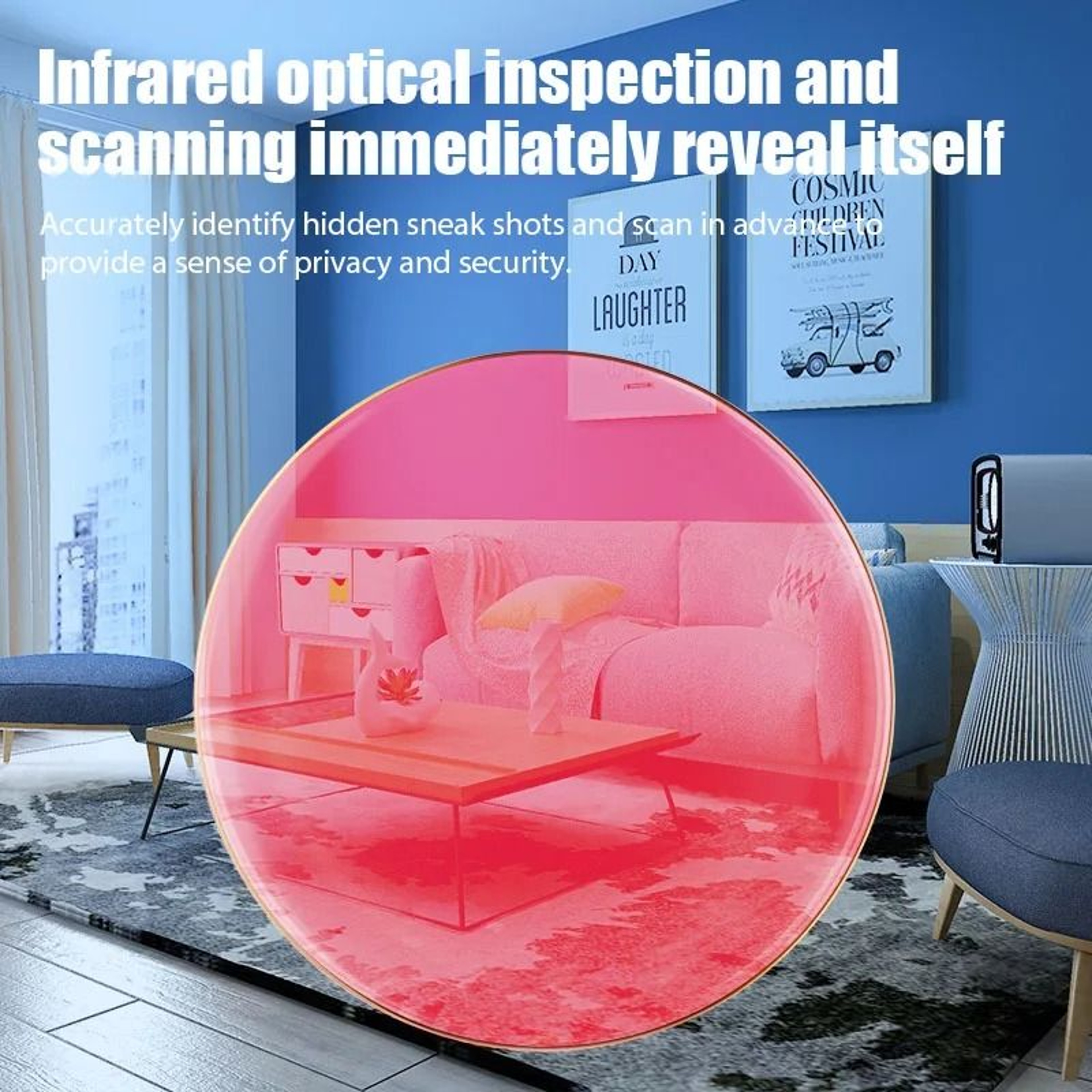 Portable Wireless Anti Spy Detector With Infrared Hidden Camera Finder 1