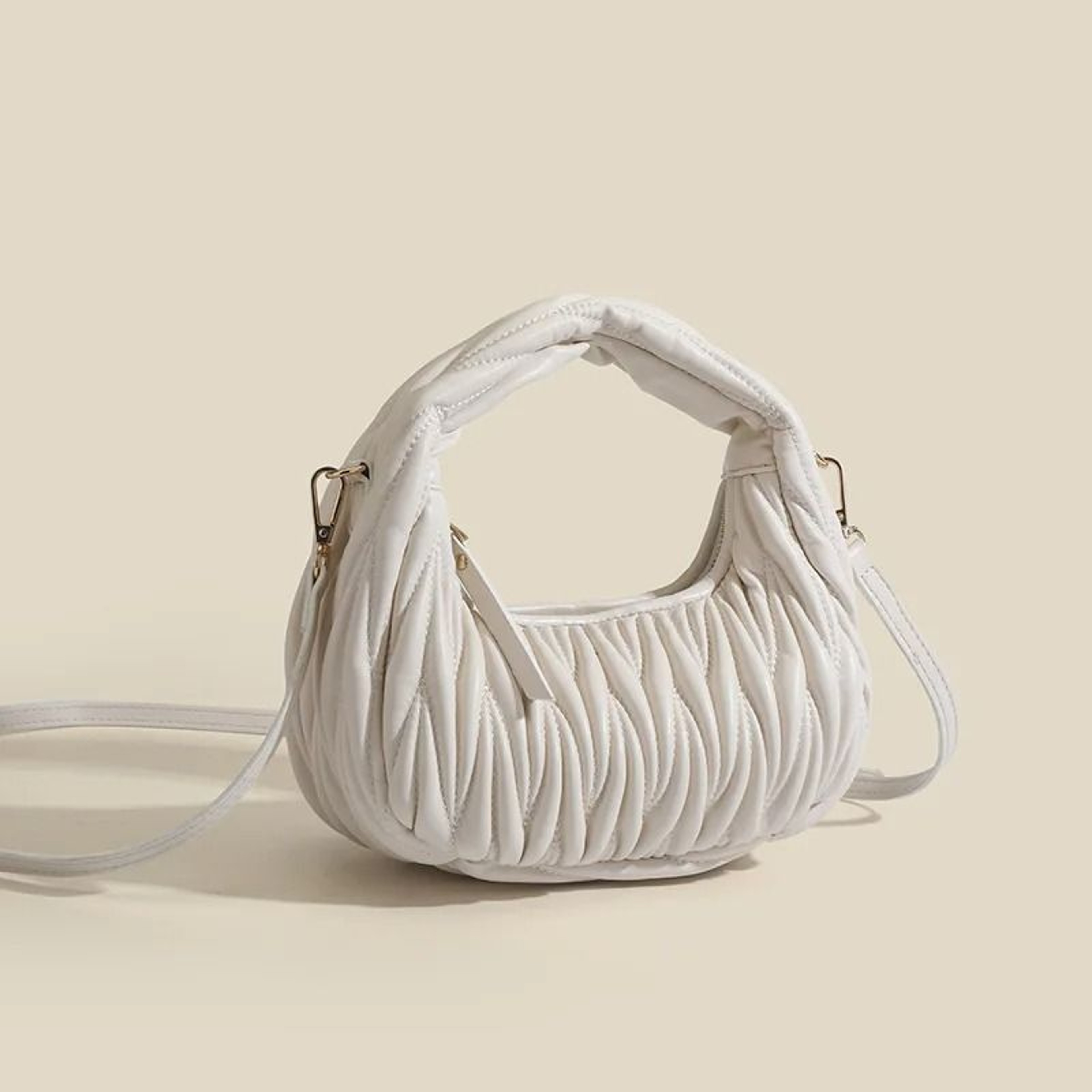 Korean Style Embroidered Handbag With Small Pouch 0