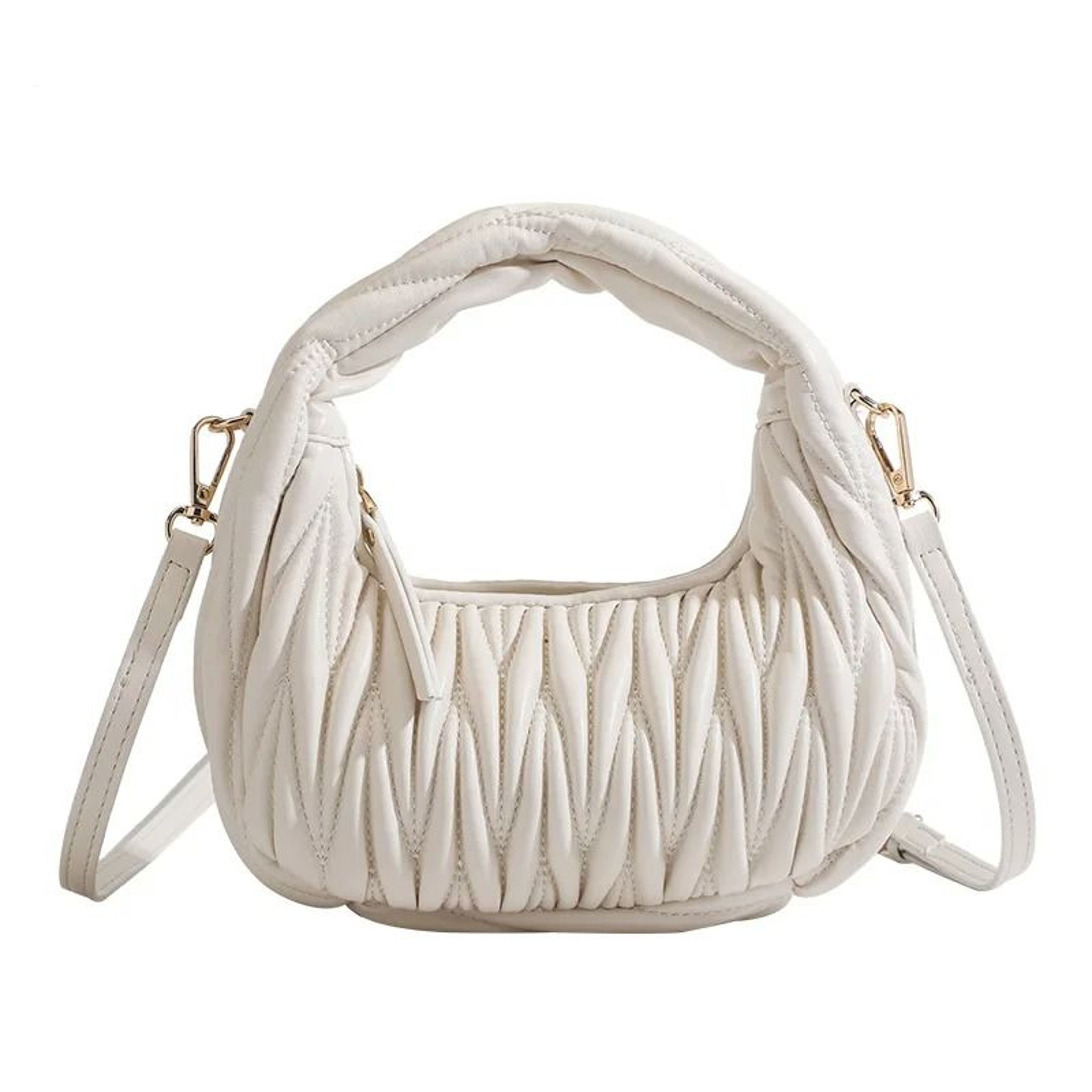 Korean Style Embroidered Handbag With Small Pouch 4
