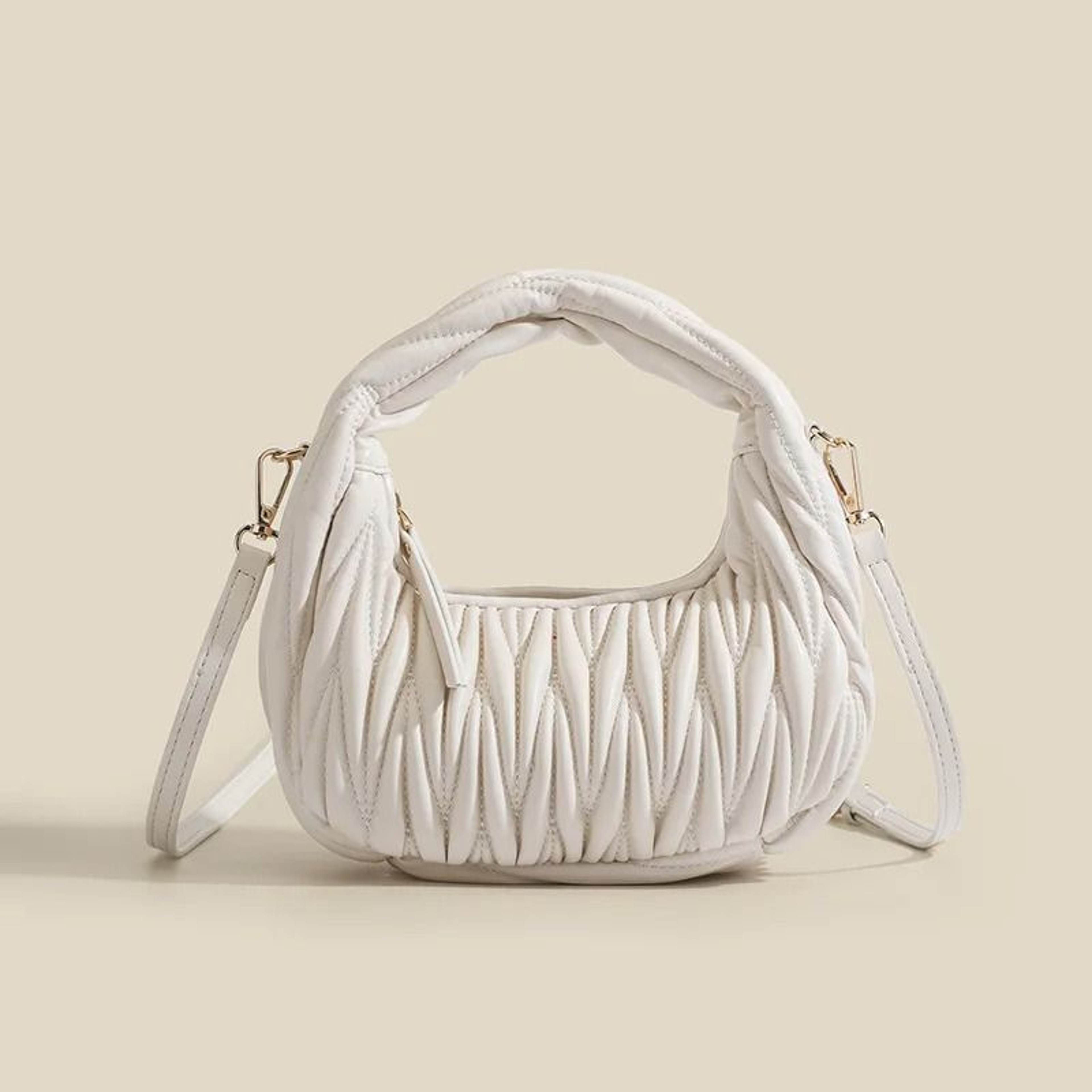 Korean Style Embroidered Handbag With Small Pouch 6