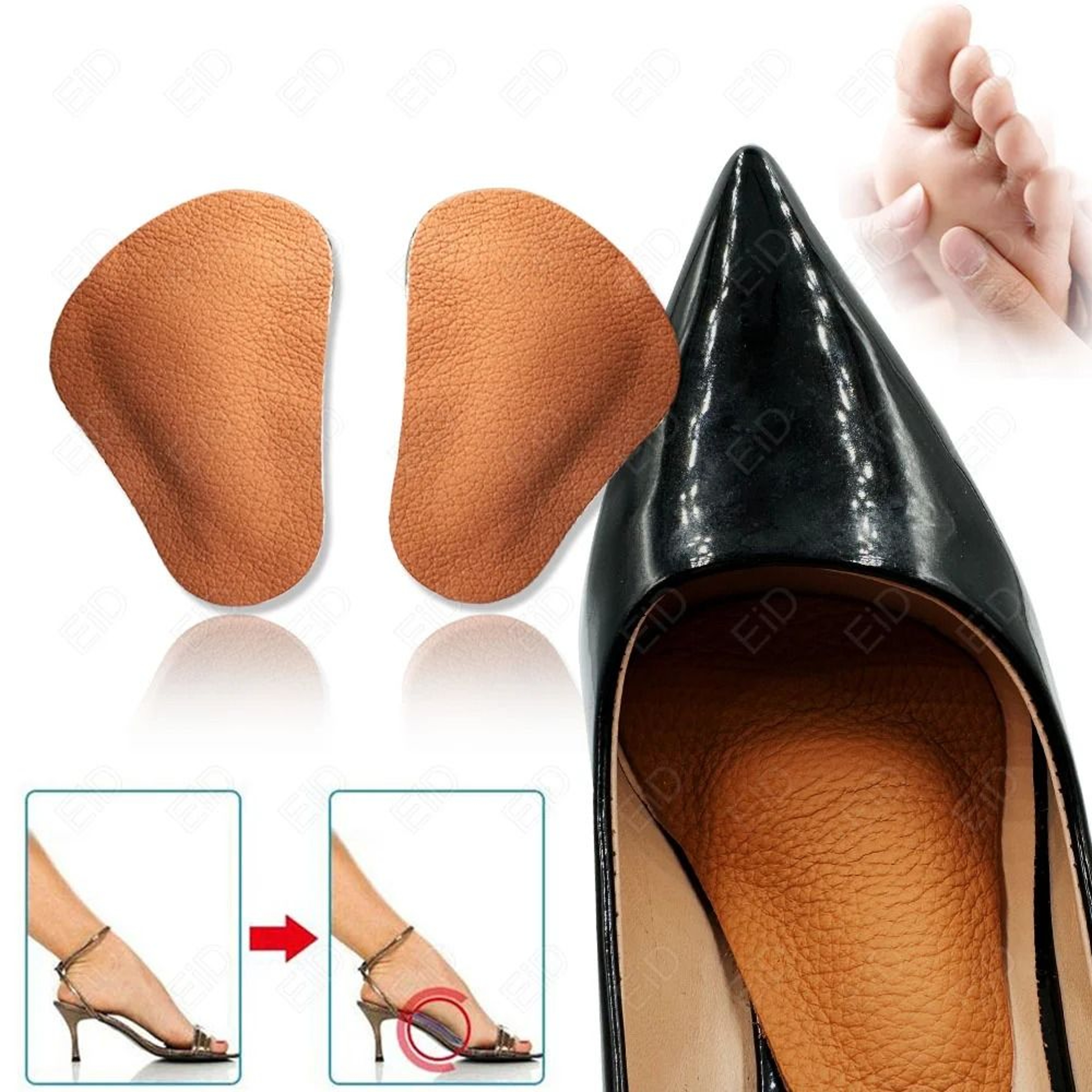 Orthotic Leather Insole With Arch Support 1