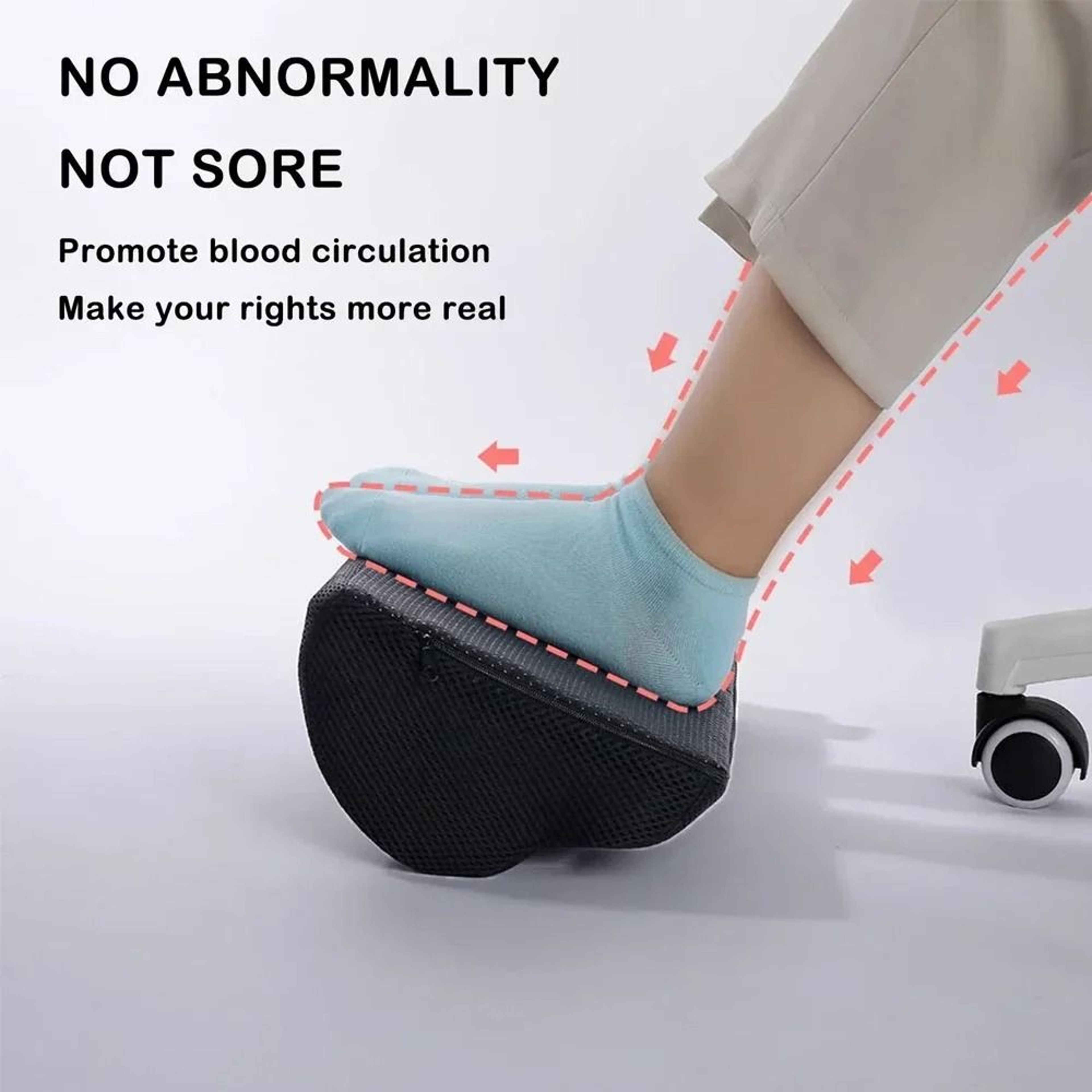 Ergonomic Memory Foam Foot Rest For Under Desk Comfort 2