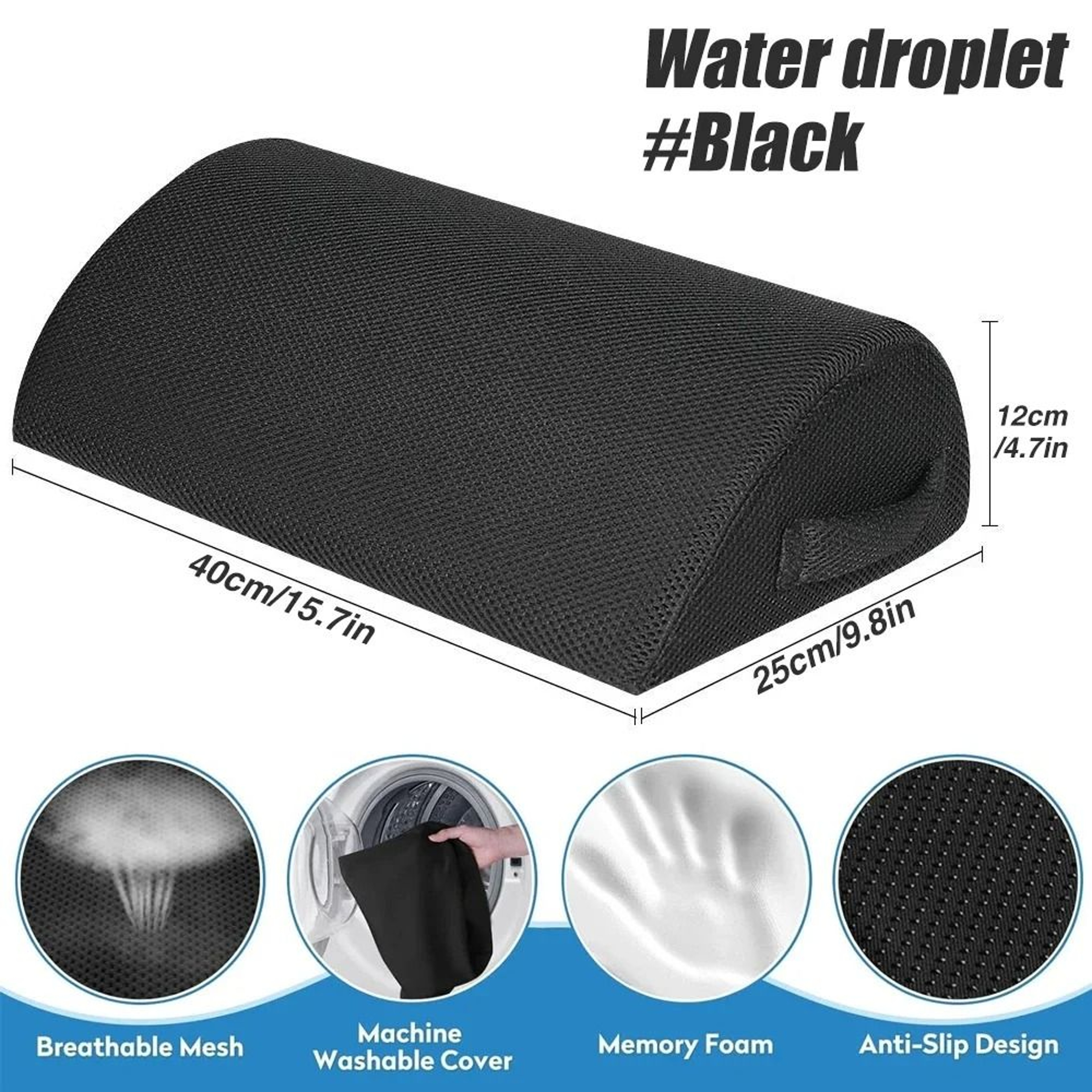 Ergonomic Memory Foam Foot Rest For Under Desk Comfort 8