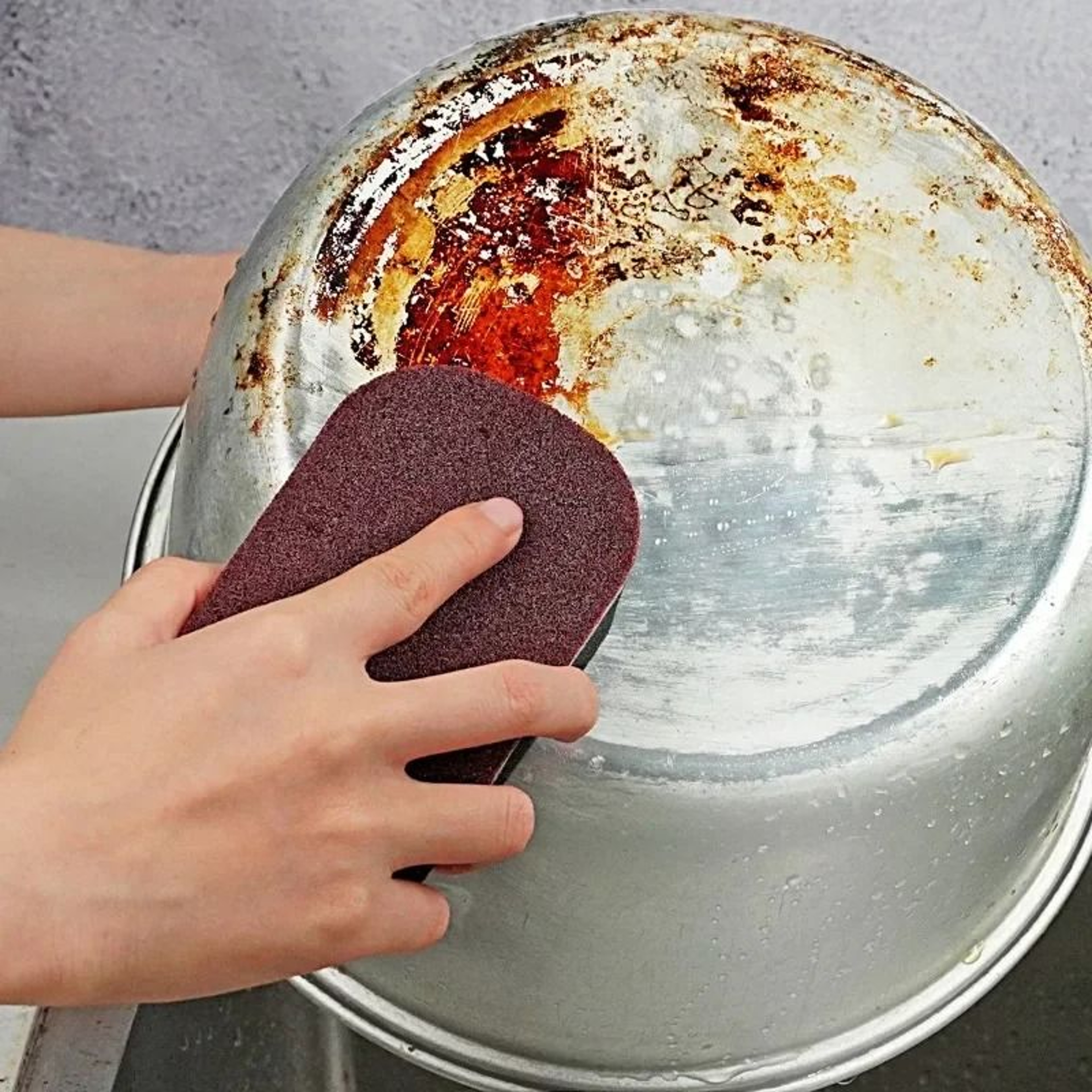 Double Sided Magic Sponge Thick Cleaning Brush For Kitchen And Cookware 1
