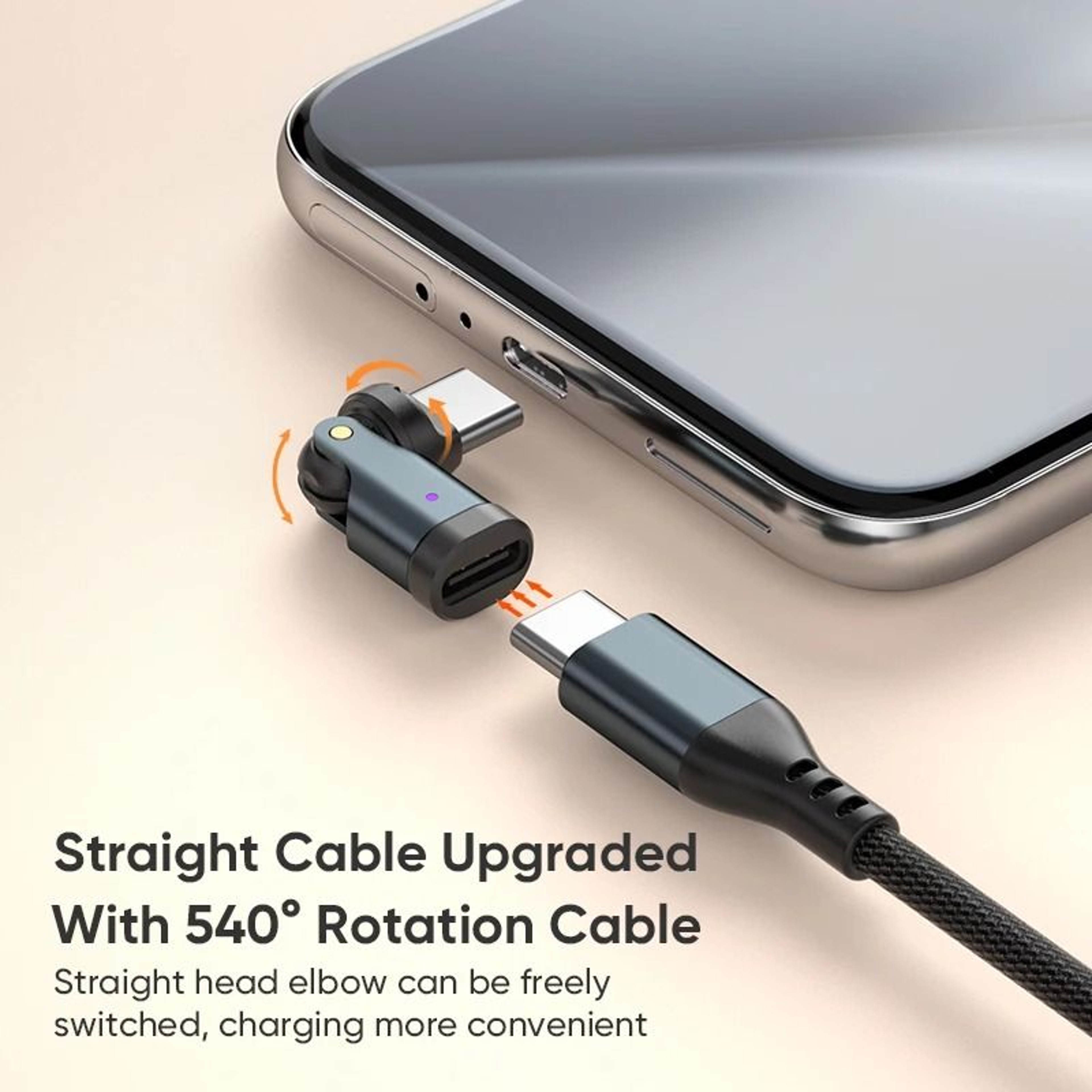 PD 240W USB C To Type C Rotating Adapter 2