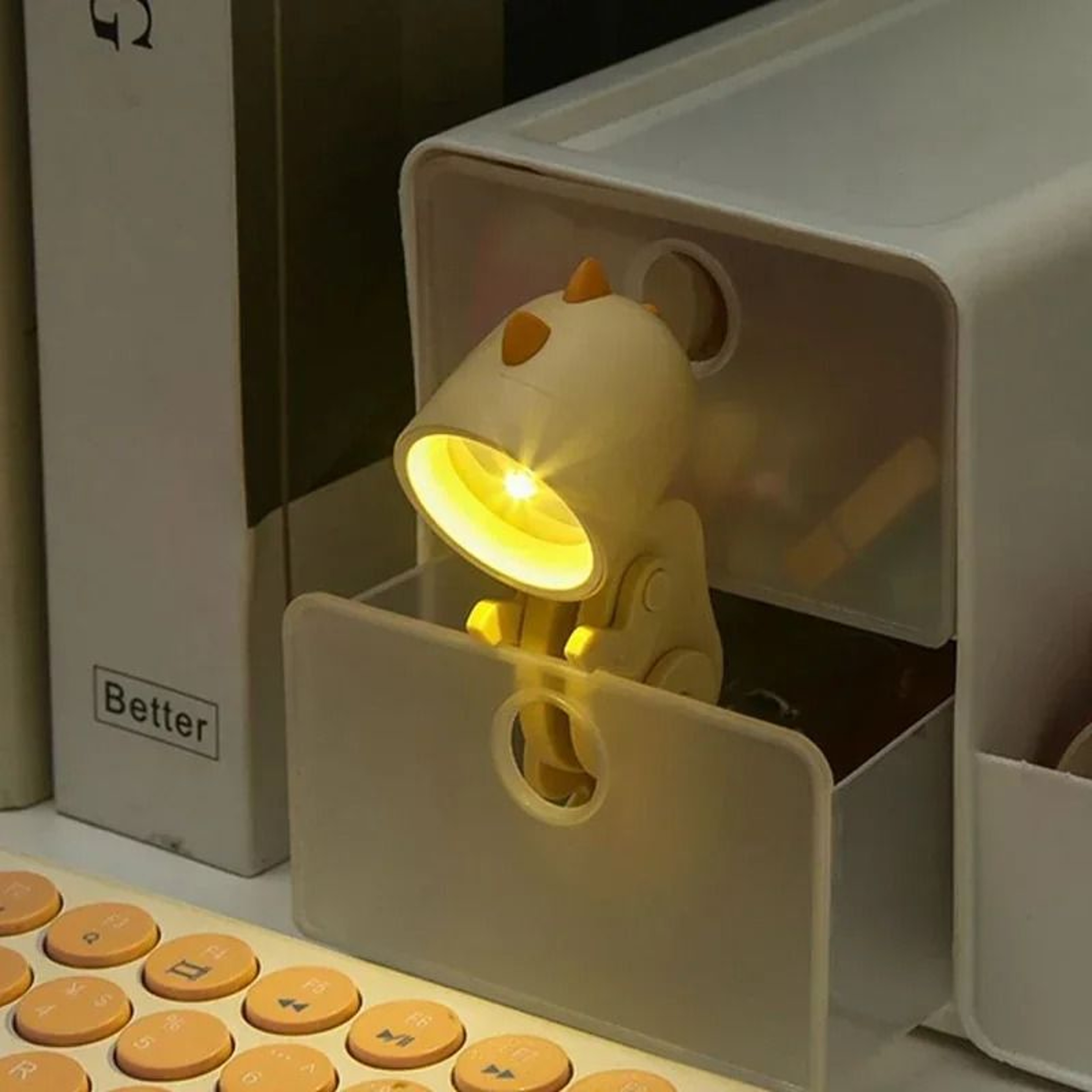 Mini Dinosaur Folding Night Light Lamp For Kids Bedroom And Nursery 5