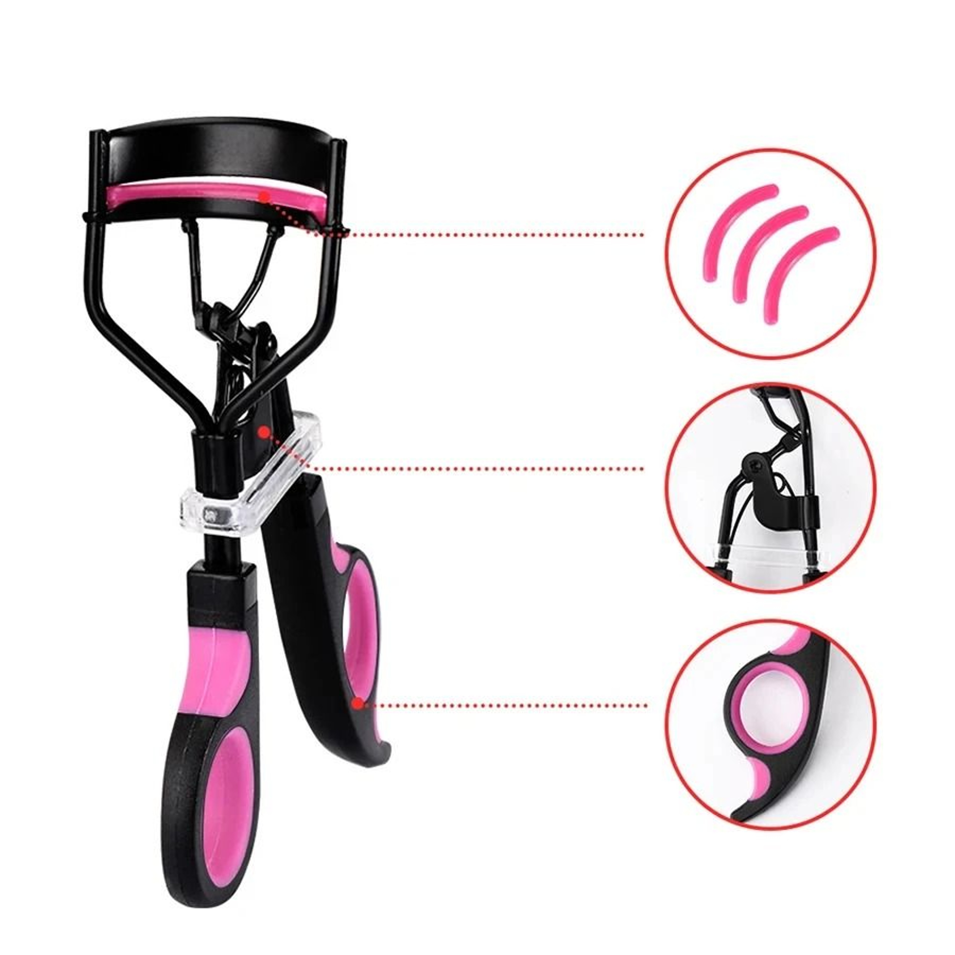 Dual Color Handle Curling Eyelash Clip Eyelash Assistant And Eyebrow Trimmer 5