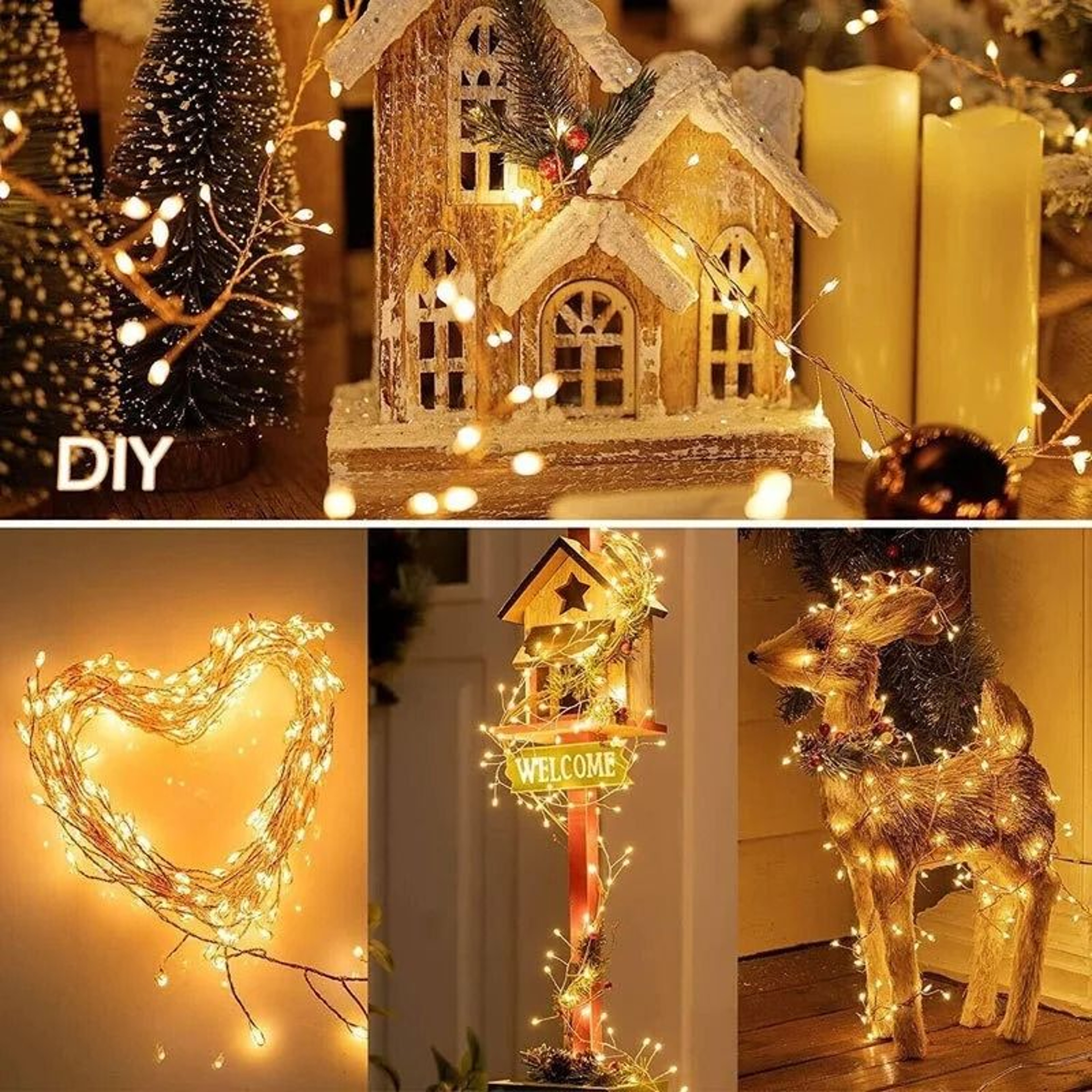 USB Powered LED Firecracker String Lights With Remote Control For Home And Events 5