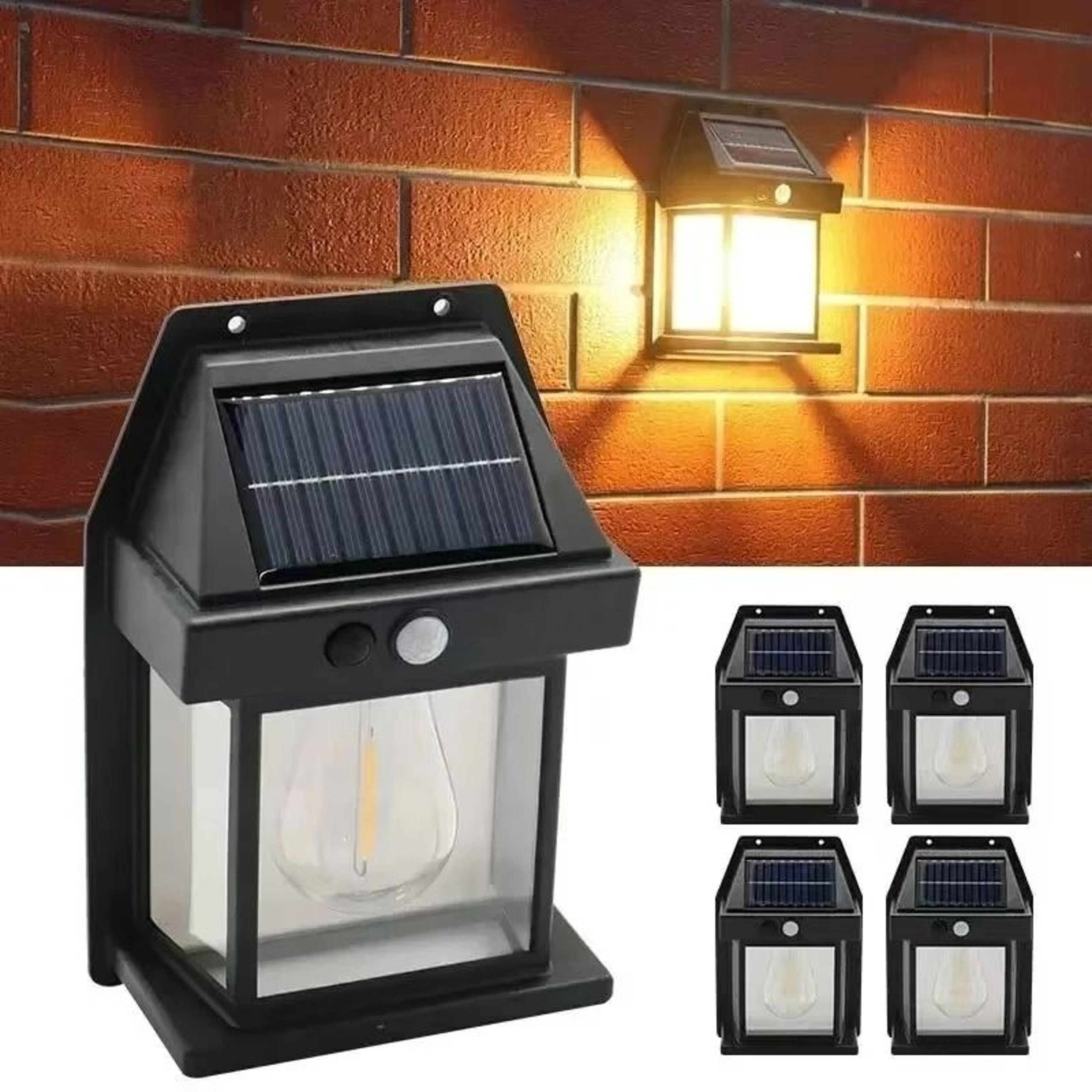 Solar Powered Outdoor Street Light Waterproof LED Lamp For Garden And Patio 3
