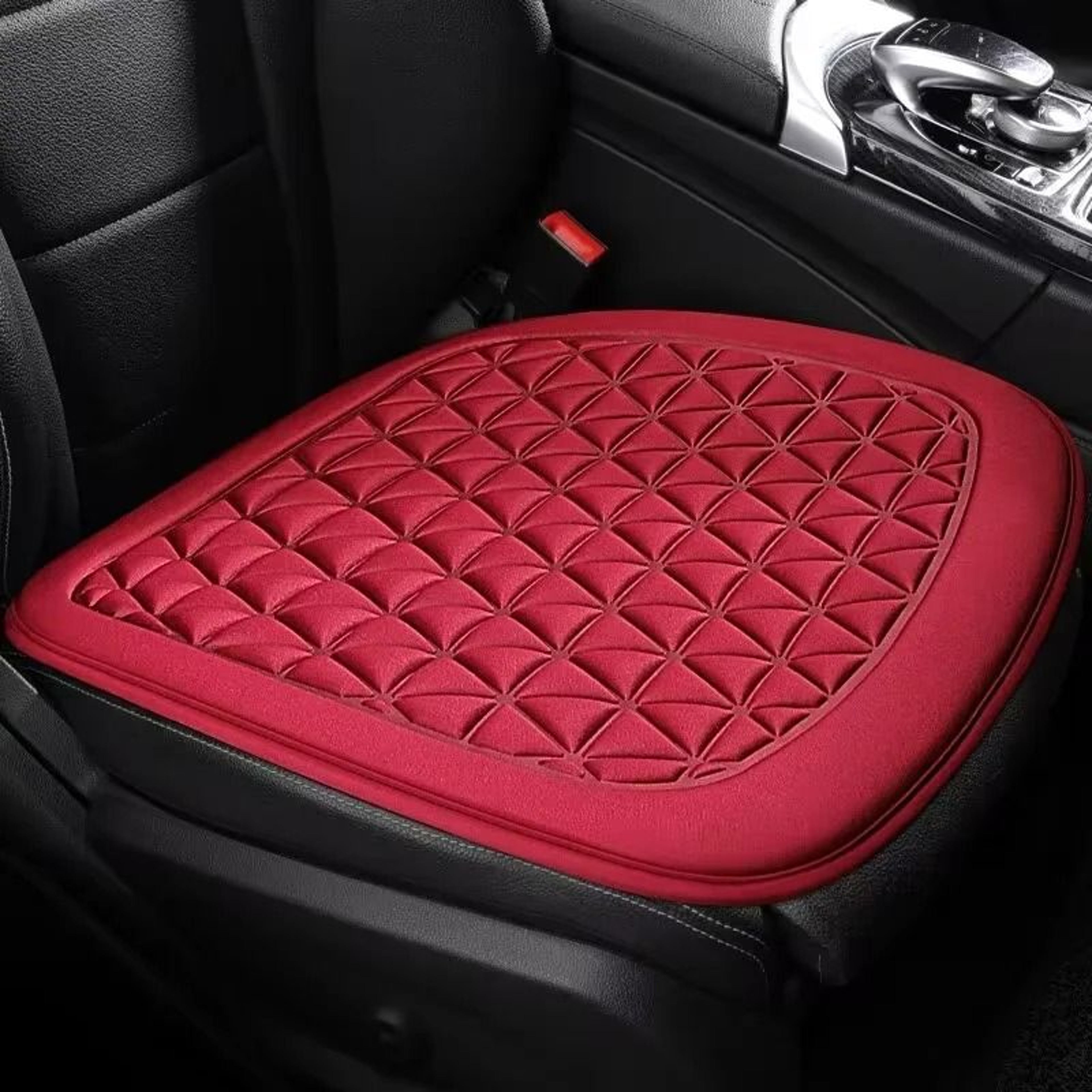 Breathable Car Seat Comfort Cushion With Supportive Backrest 11