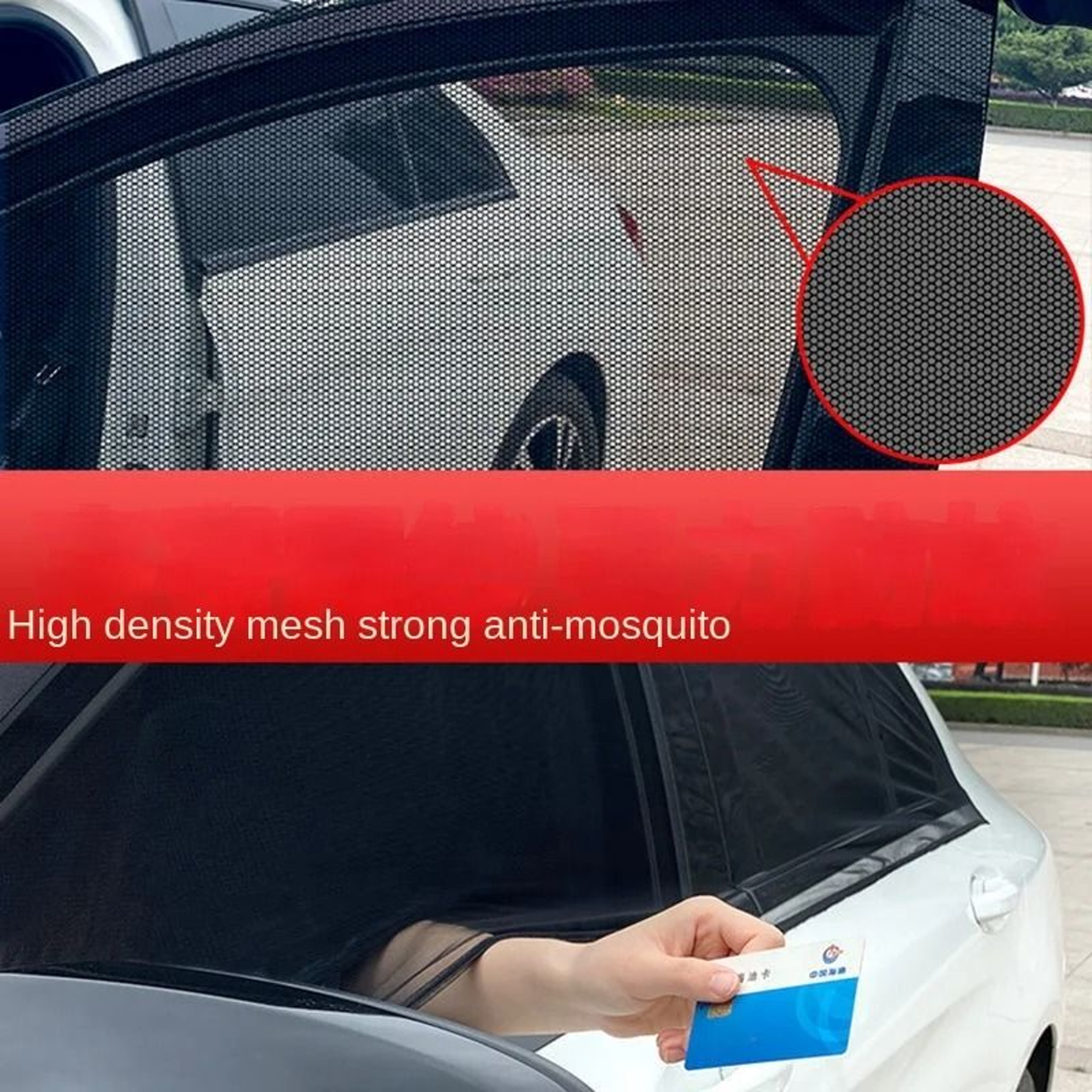 Car Rear Side Window Sunshade Set Mesh Protect UV And Privacy 4