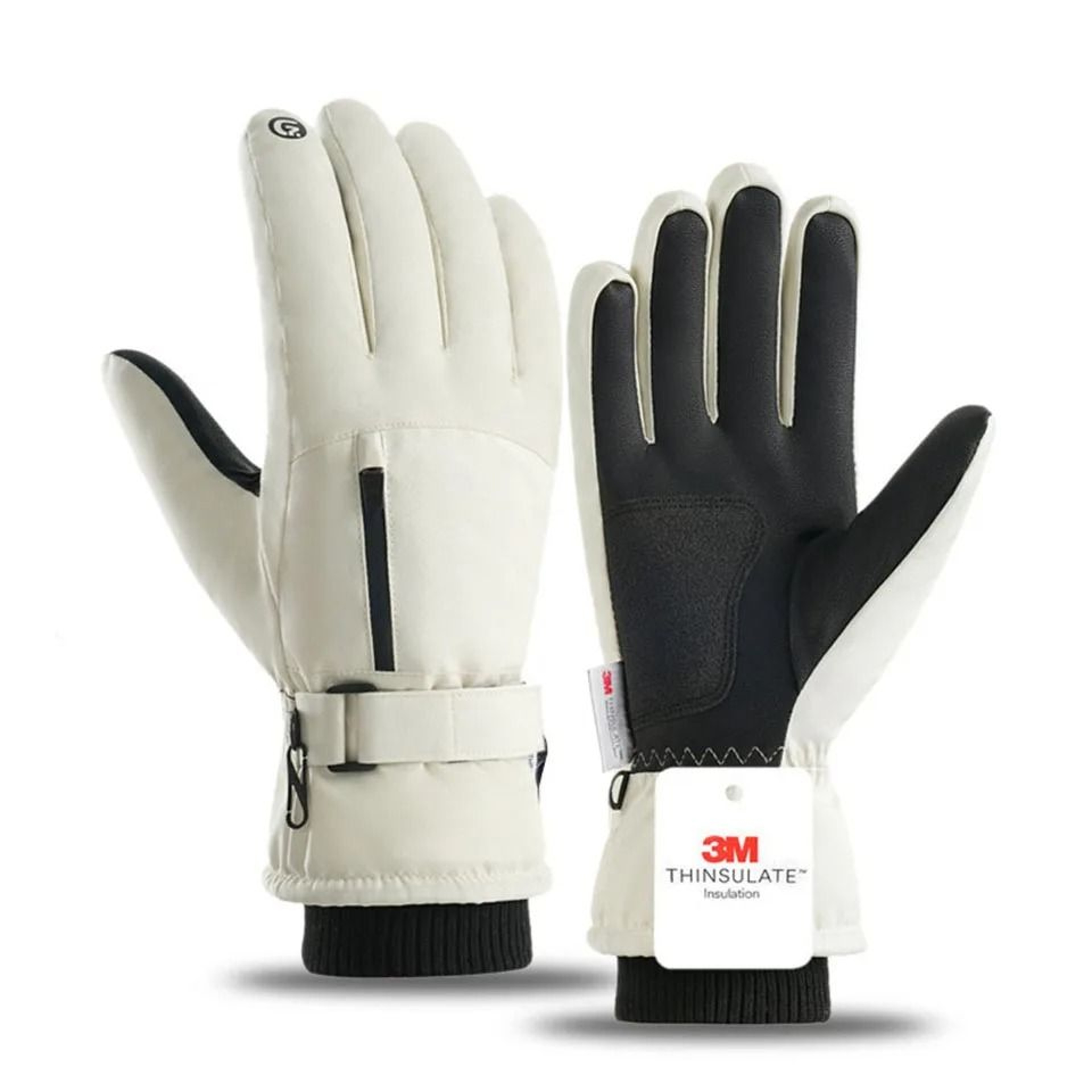 Mens Winter Waterproof Cycling Gloves Windproof Fleece Touch Screen Warm Full Finger 8
