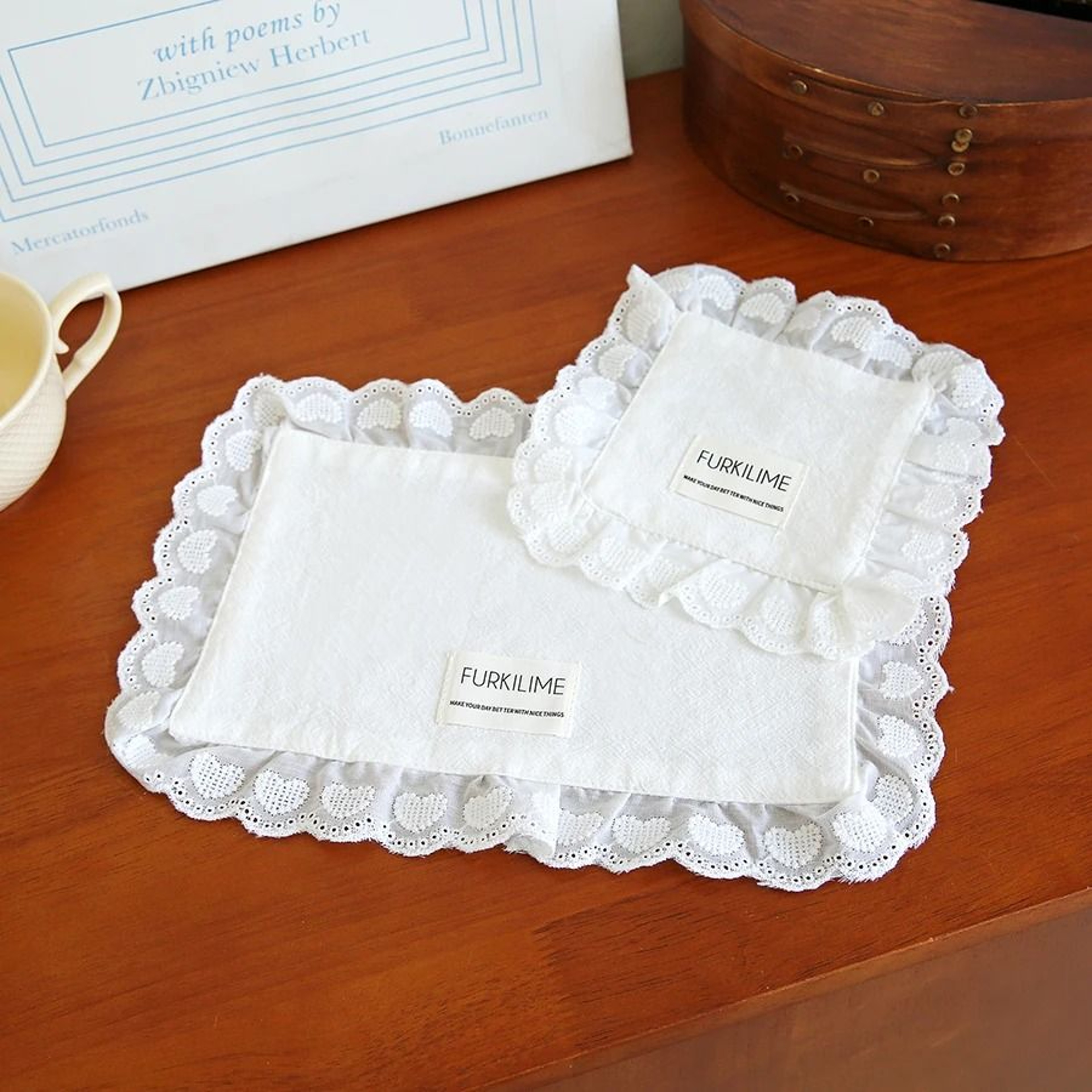 Soft Lace Placemats Cotton Table Napkins For Home And Party Decoration 5