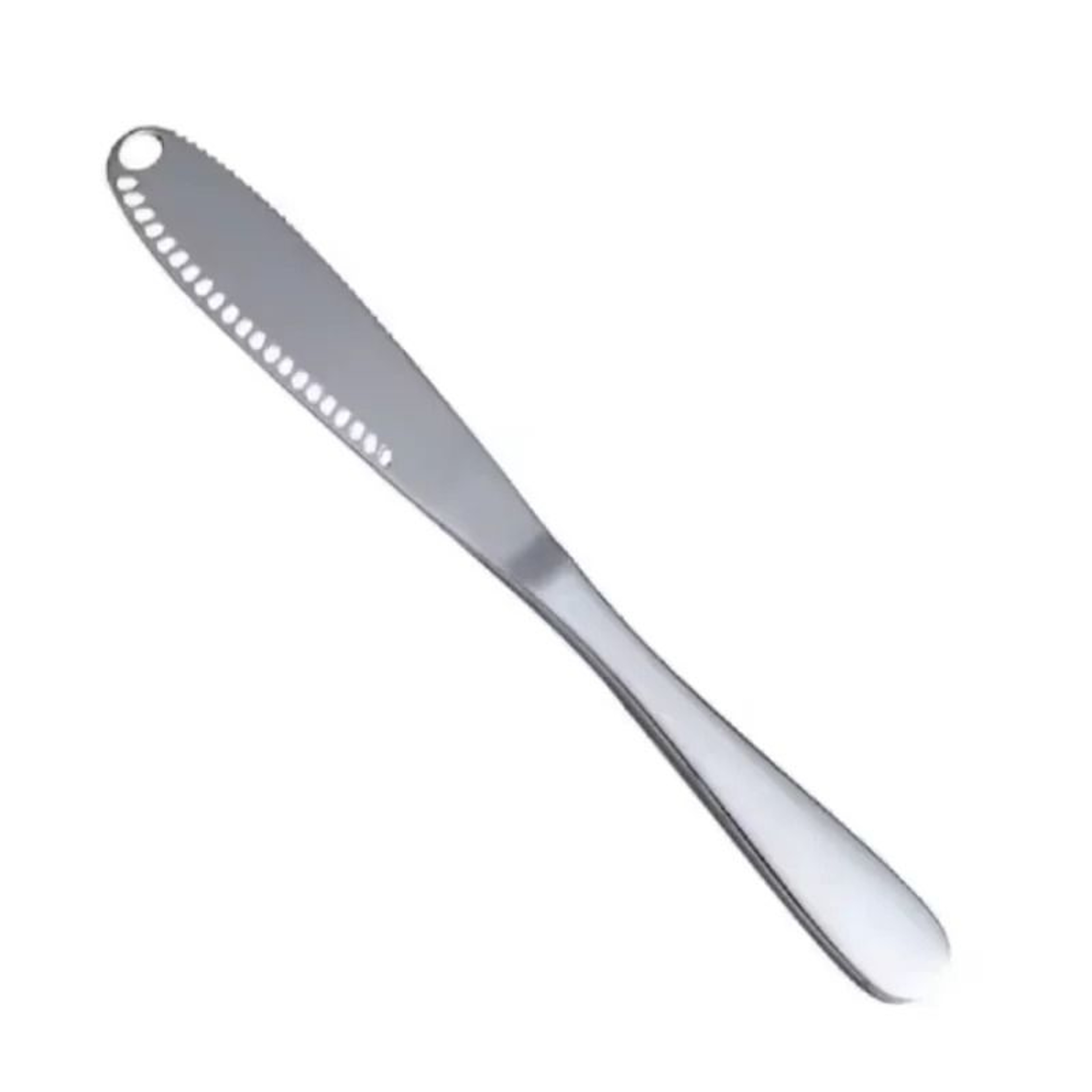 Stainless Steel Butter And Cheese Spread Knife With Non Stick Hole Design 2