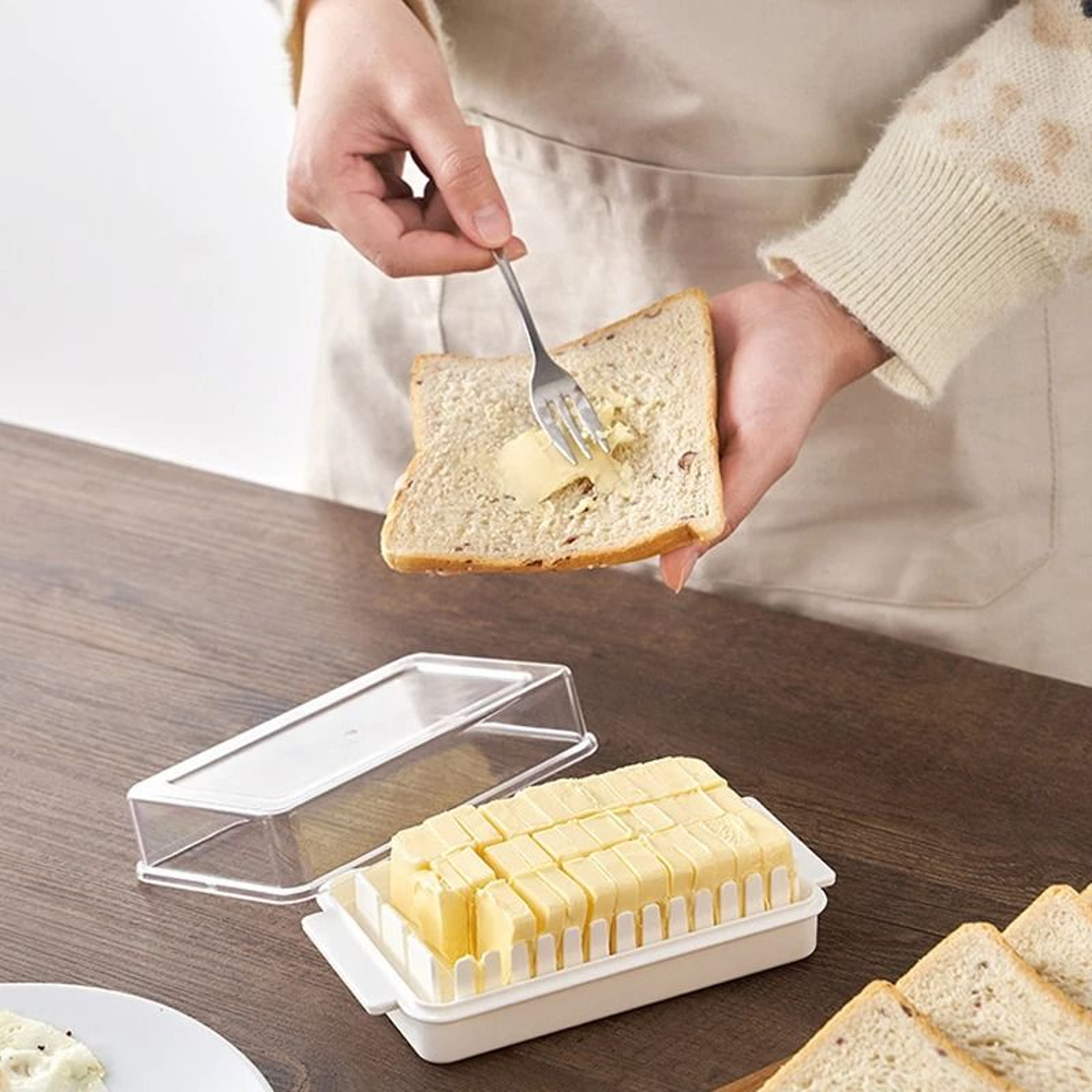 Butter Cutter And Storage Box With Lid 0