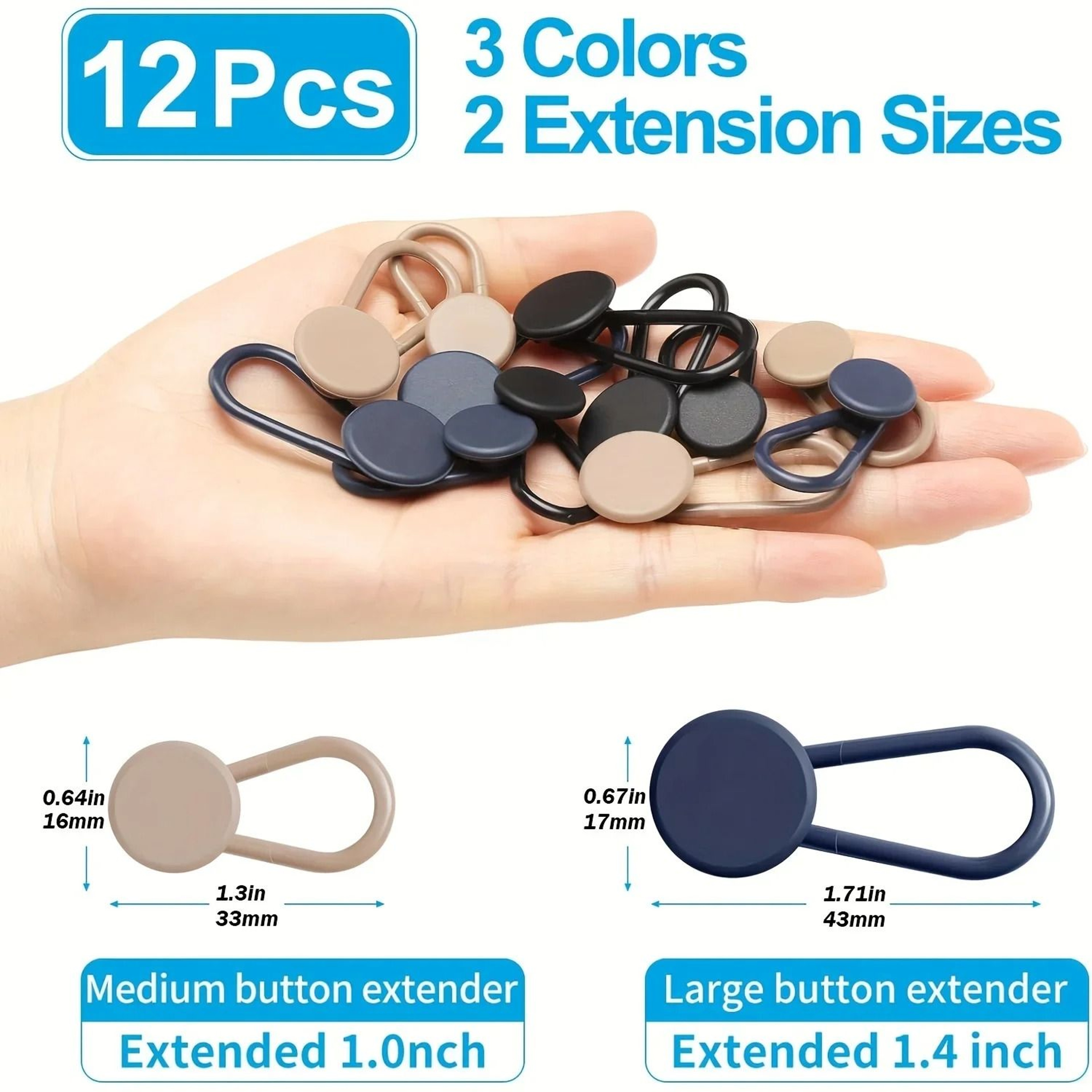 Adjustable Waistband Extender Set 3
