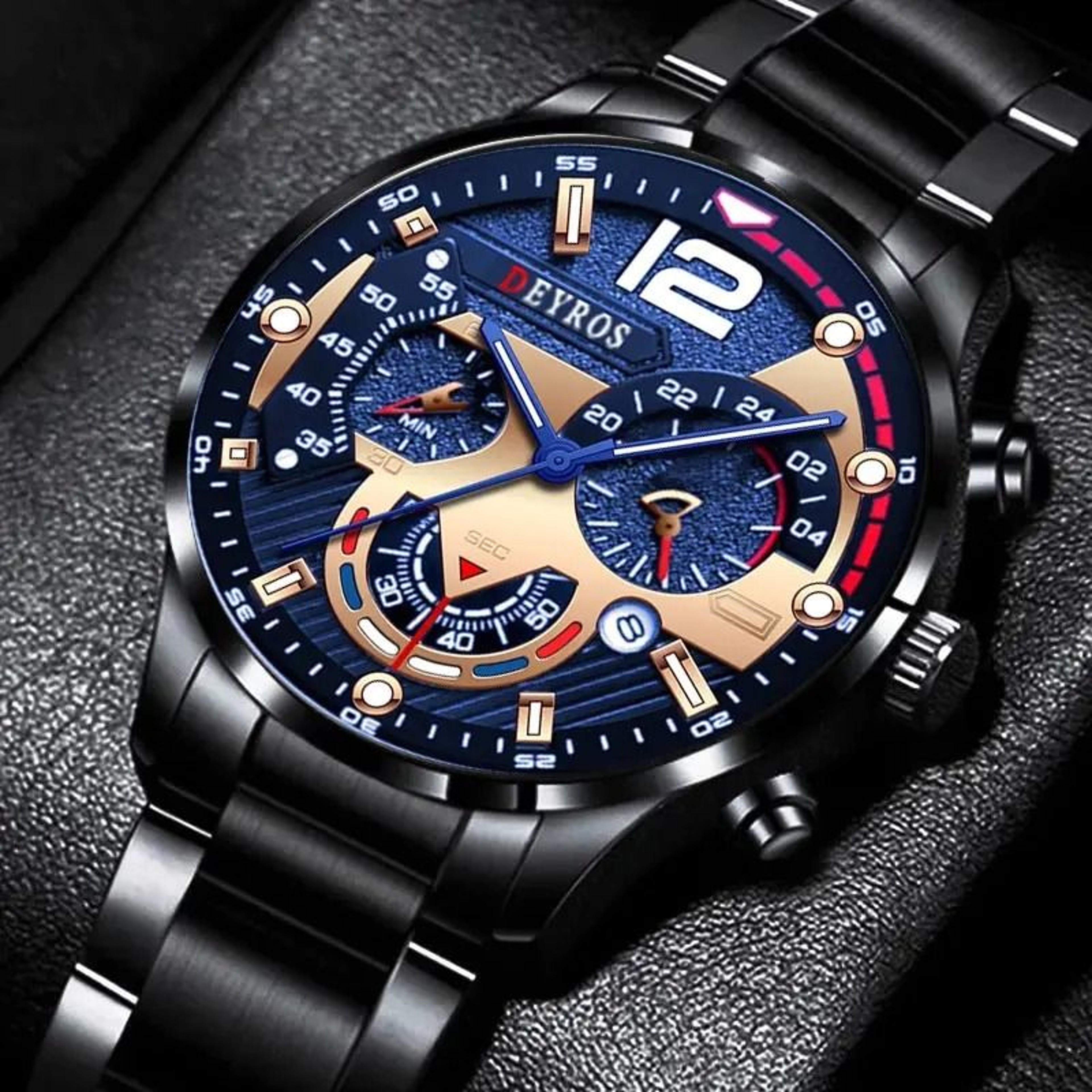 Classic Stainless Steel Quartz Wristwatch 0