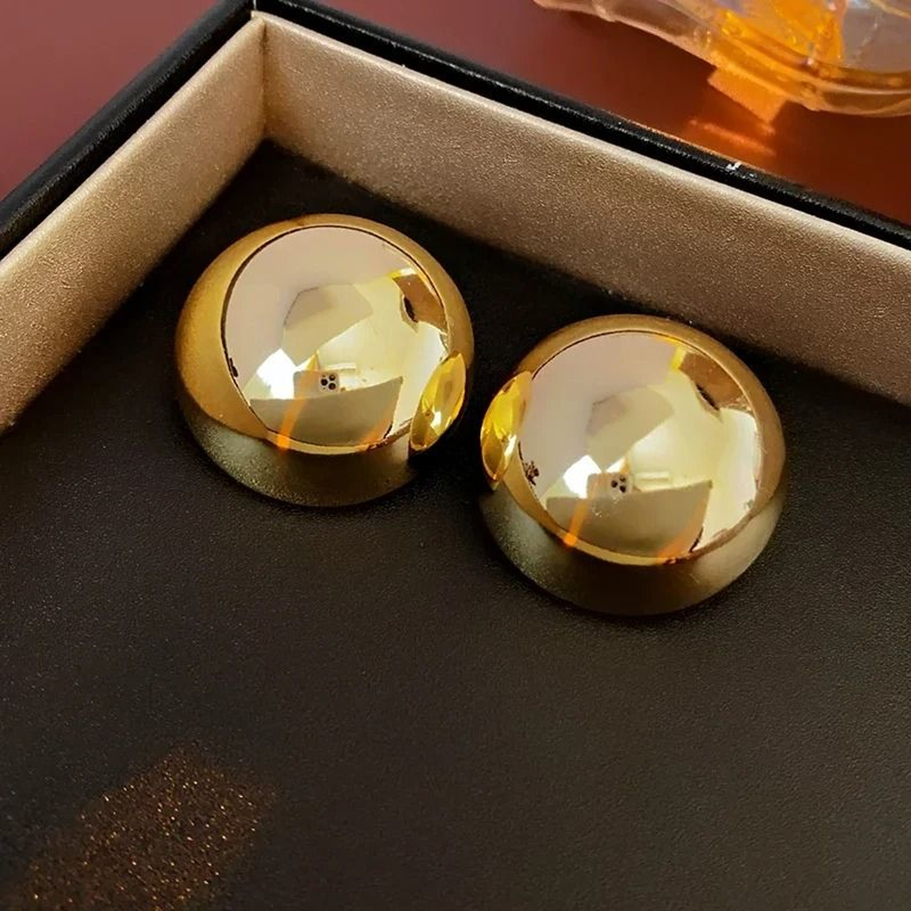 Smooth Metal Ball Stud Earrings 3