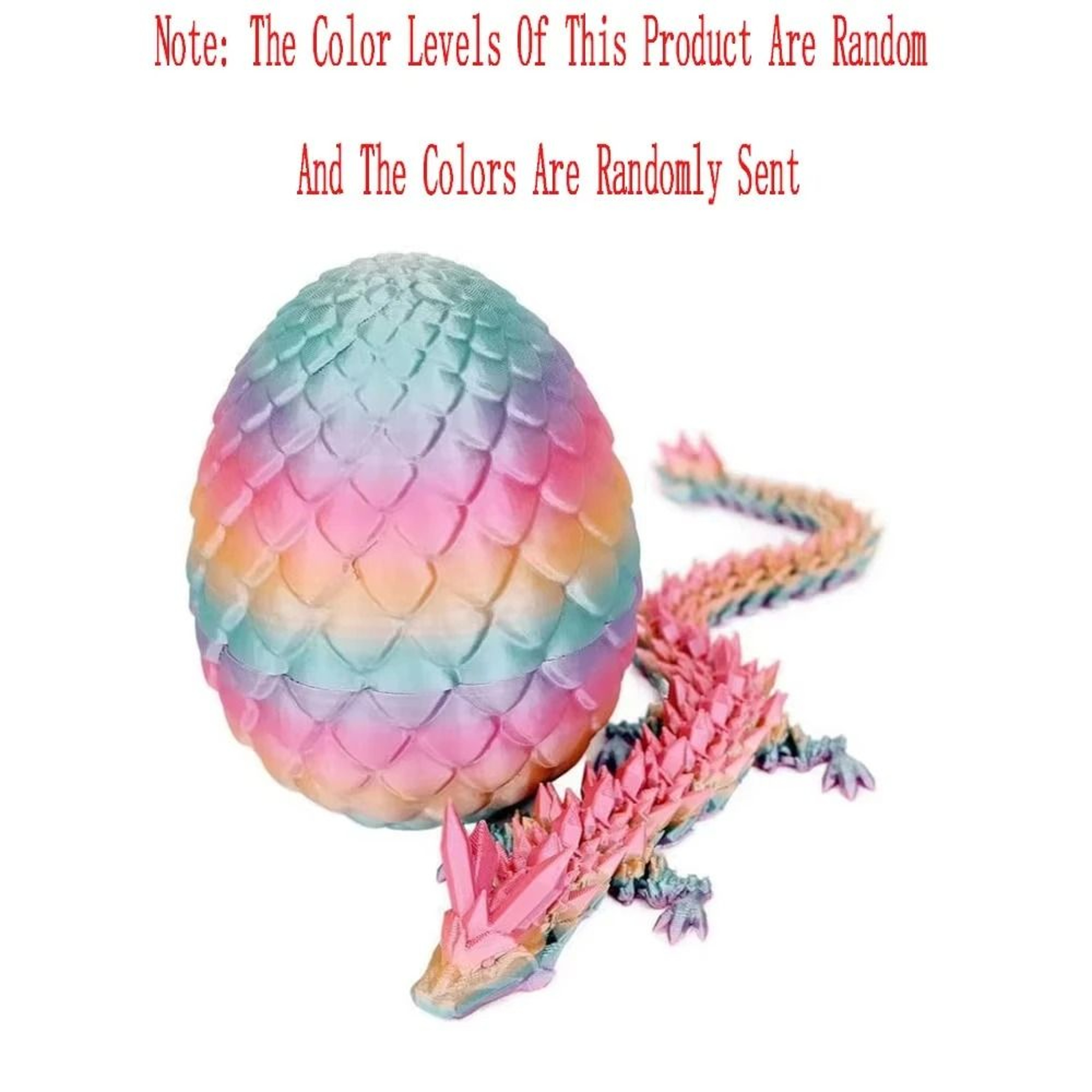 Articulated Dragon Egg Toy With Fully Movable Dragon Model 12