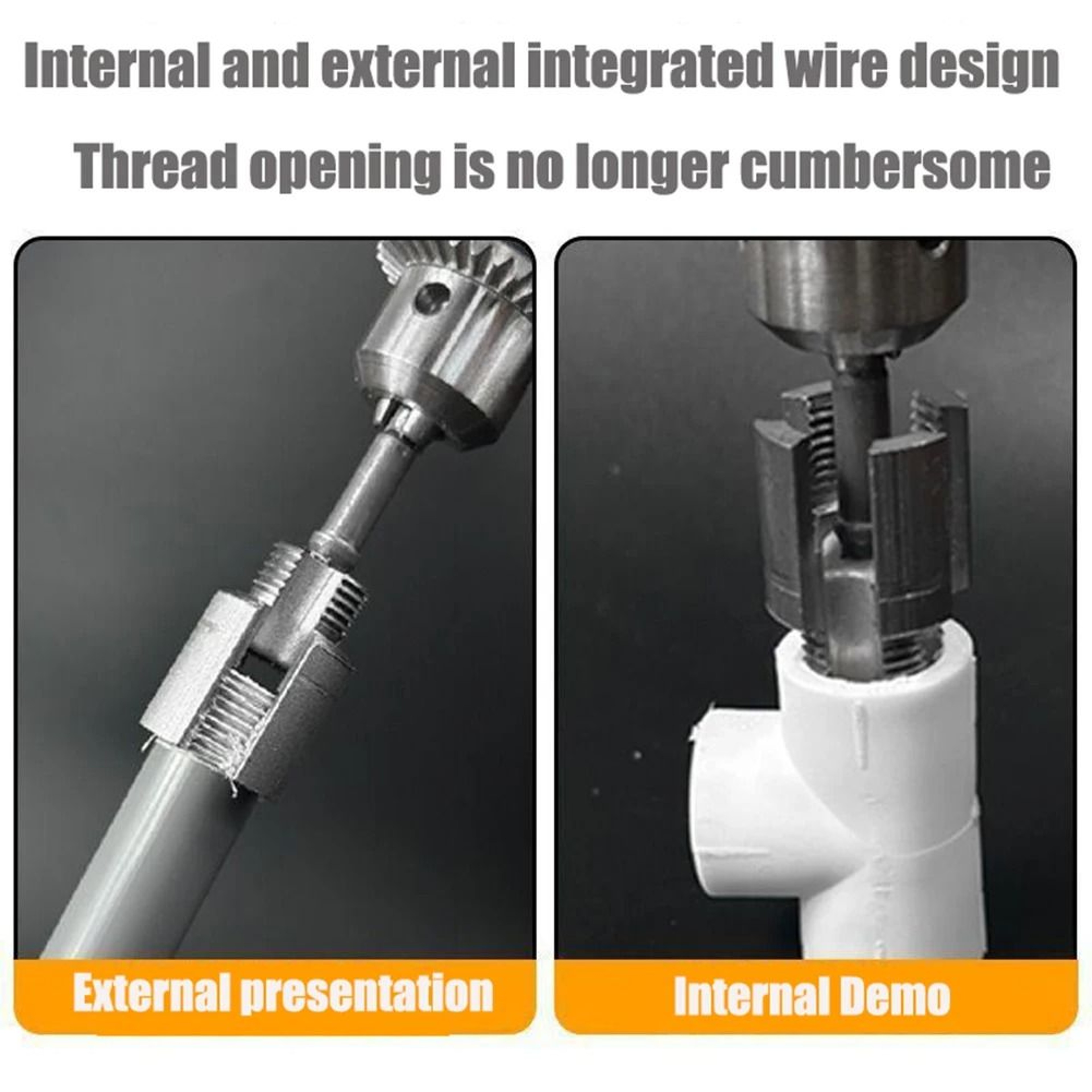 Universal Internal And External Pipe Threading Tool For Pipe Fittings And Plumbing Repairs 4