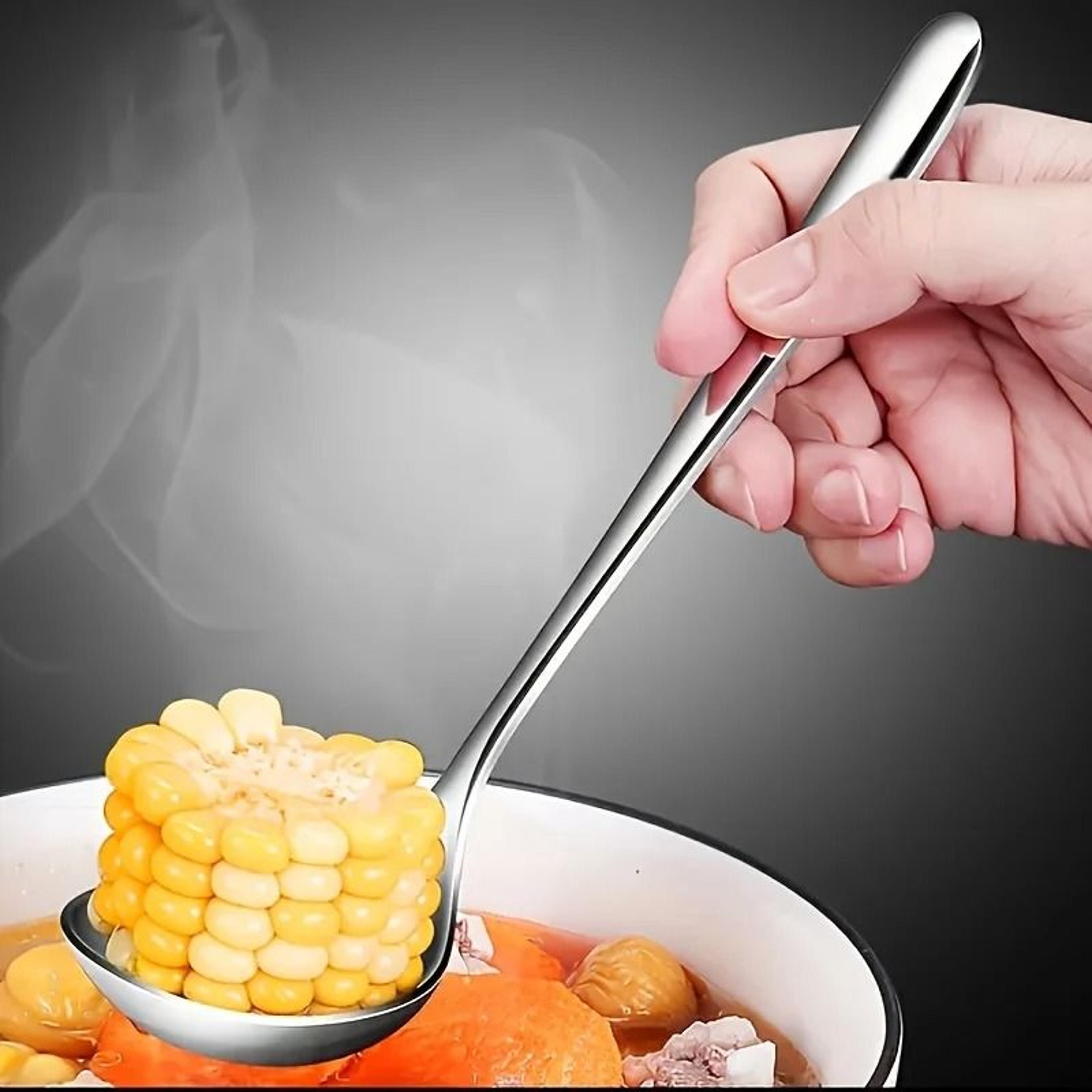 Heavy Duty Stainless Steel Serving Spoon Set 3