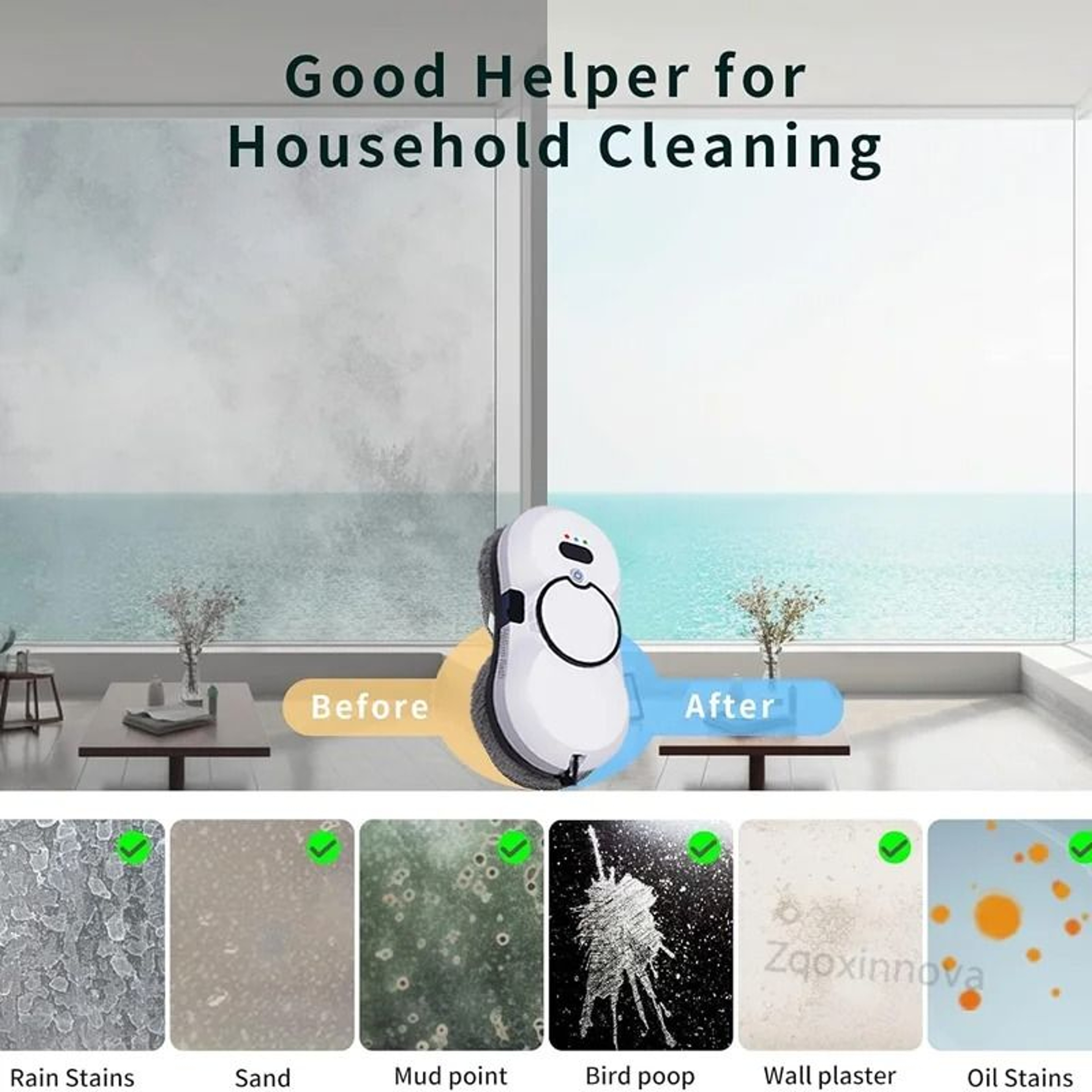 Smart Window Cleaning Robot Automatic Glass Washer 5