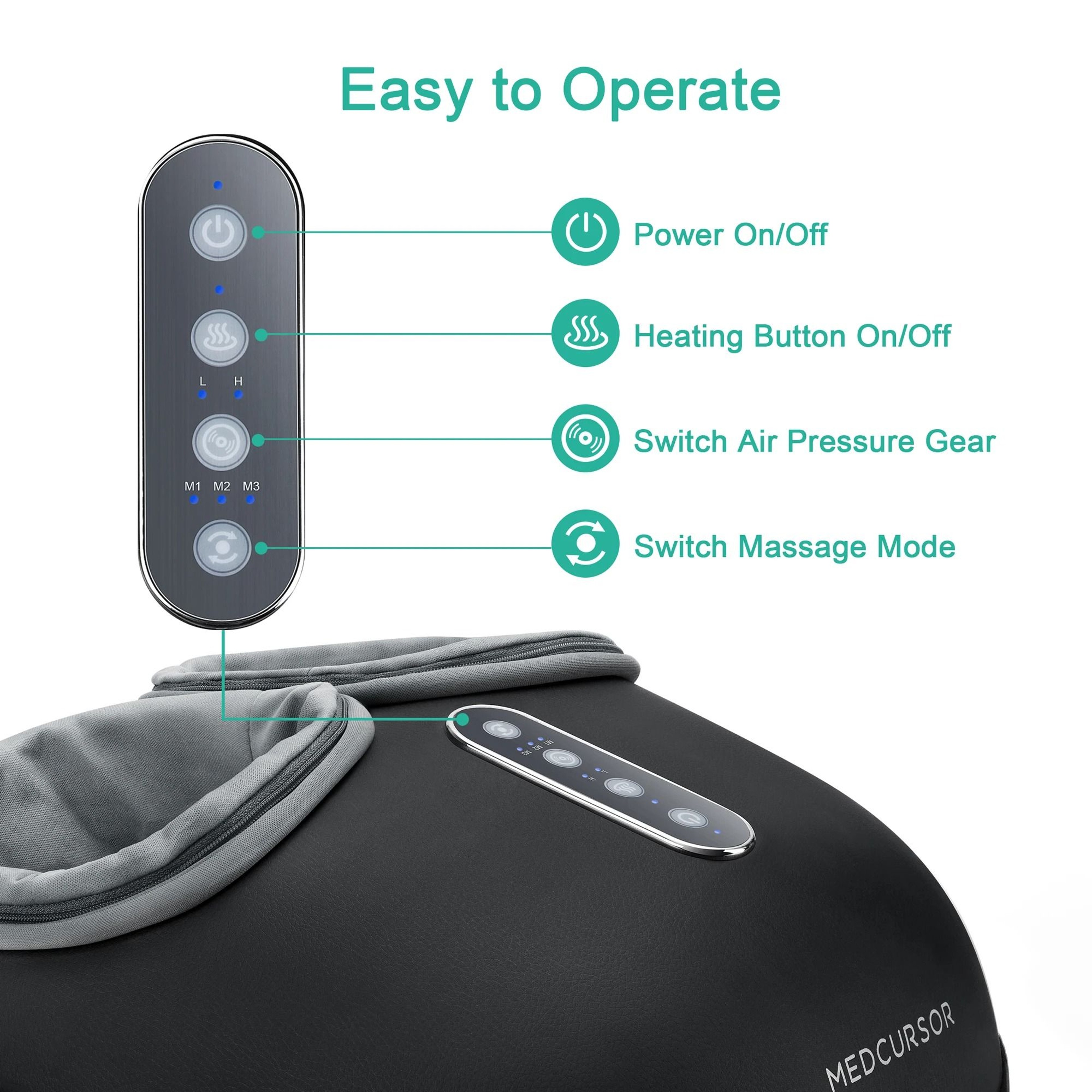 Shiatsu Heat Roller Foot Massager Machine Fully Enveloped Foot Therapy 1