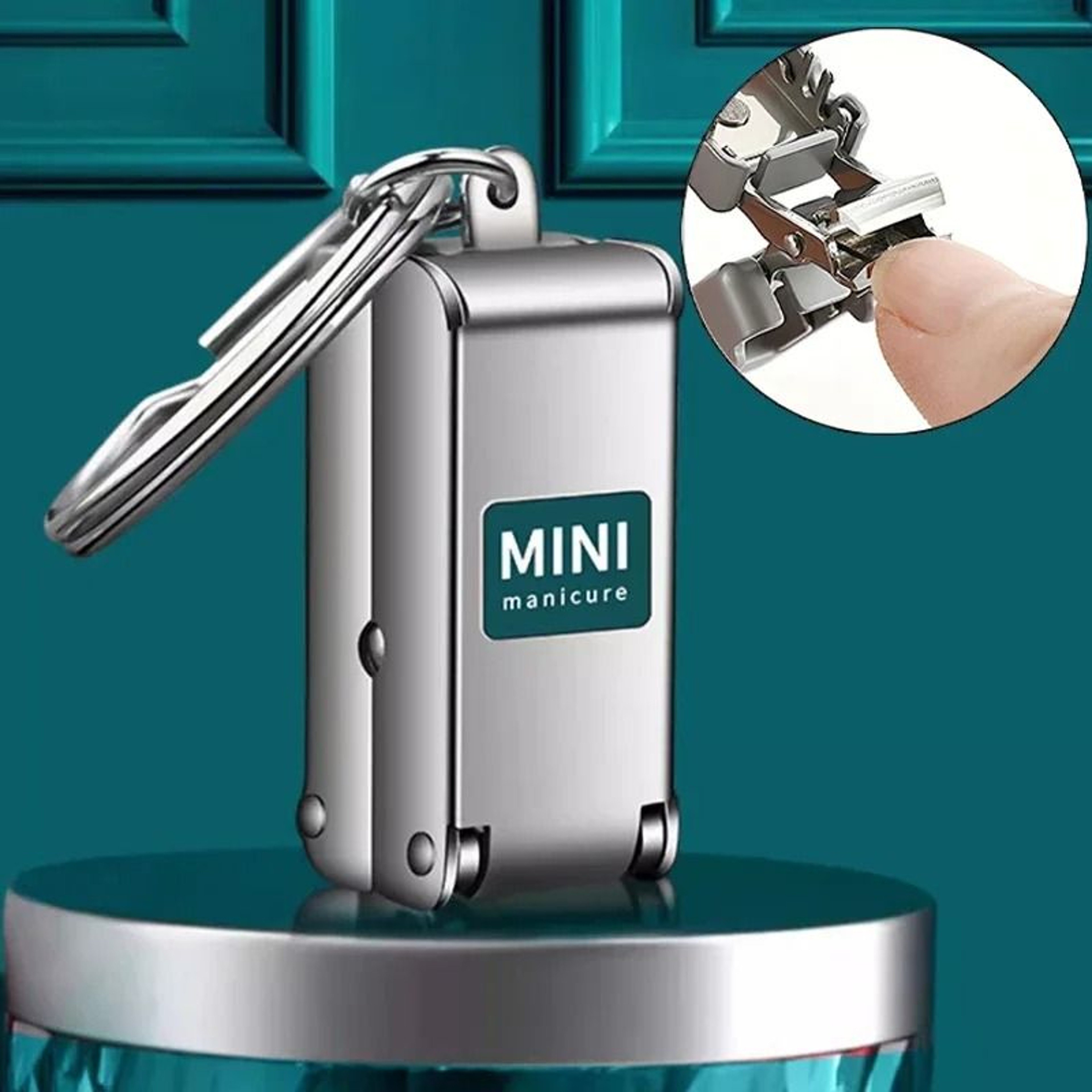 Stainless Steel Foldable Mini Nail Clipper With File Function 4