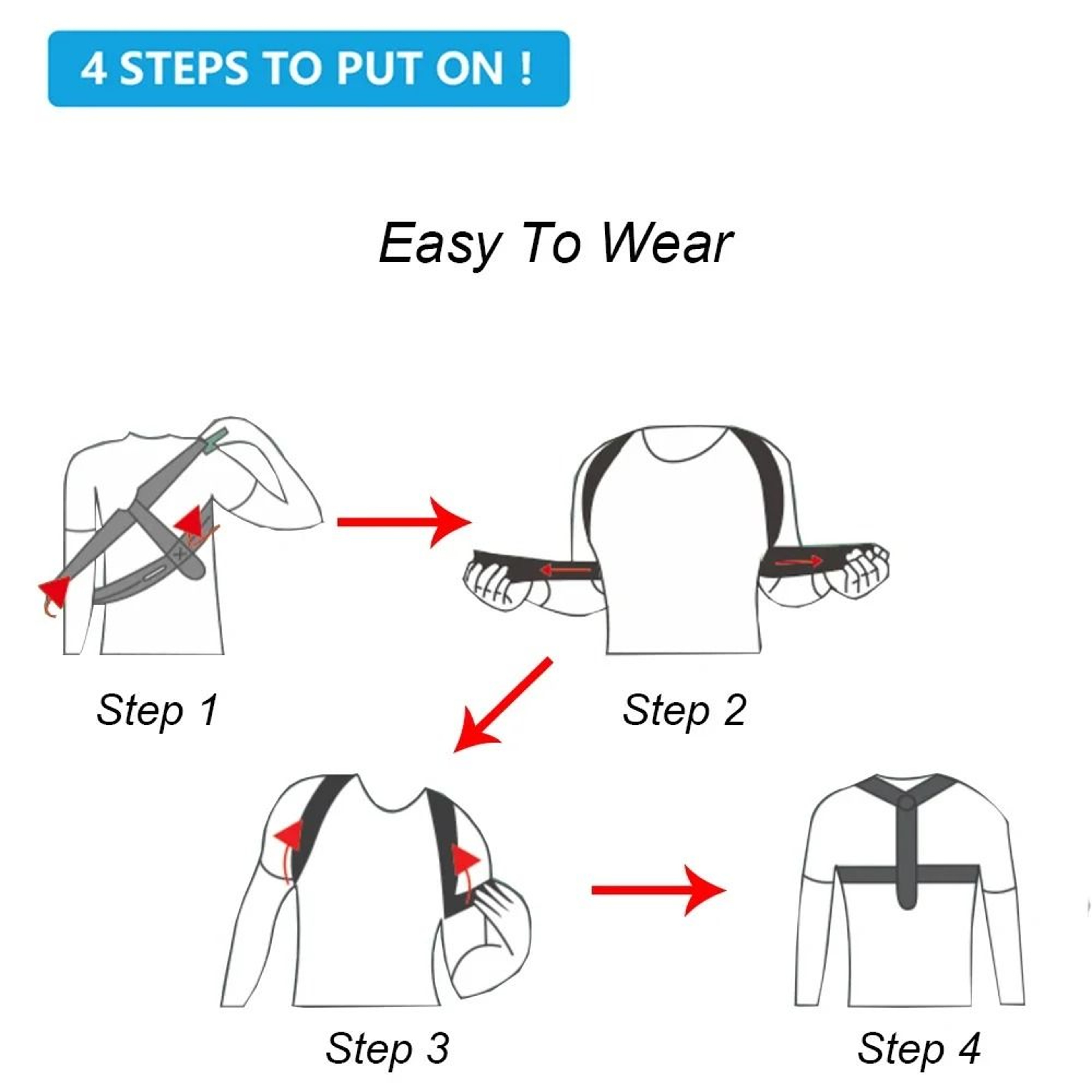 Adjustable Back Posture Correction Belt For Men And Women 3