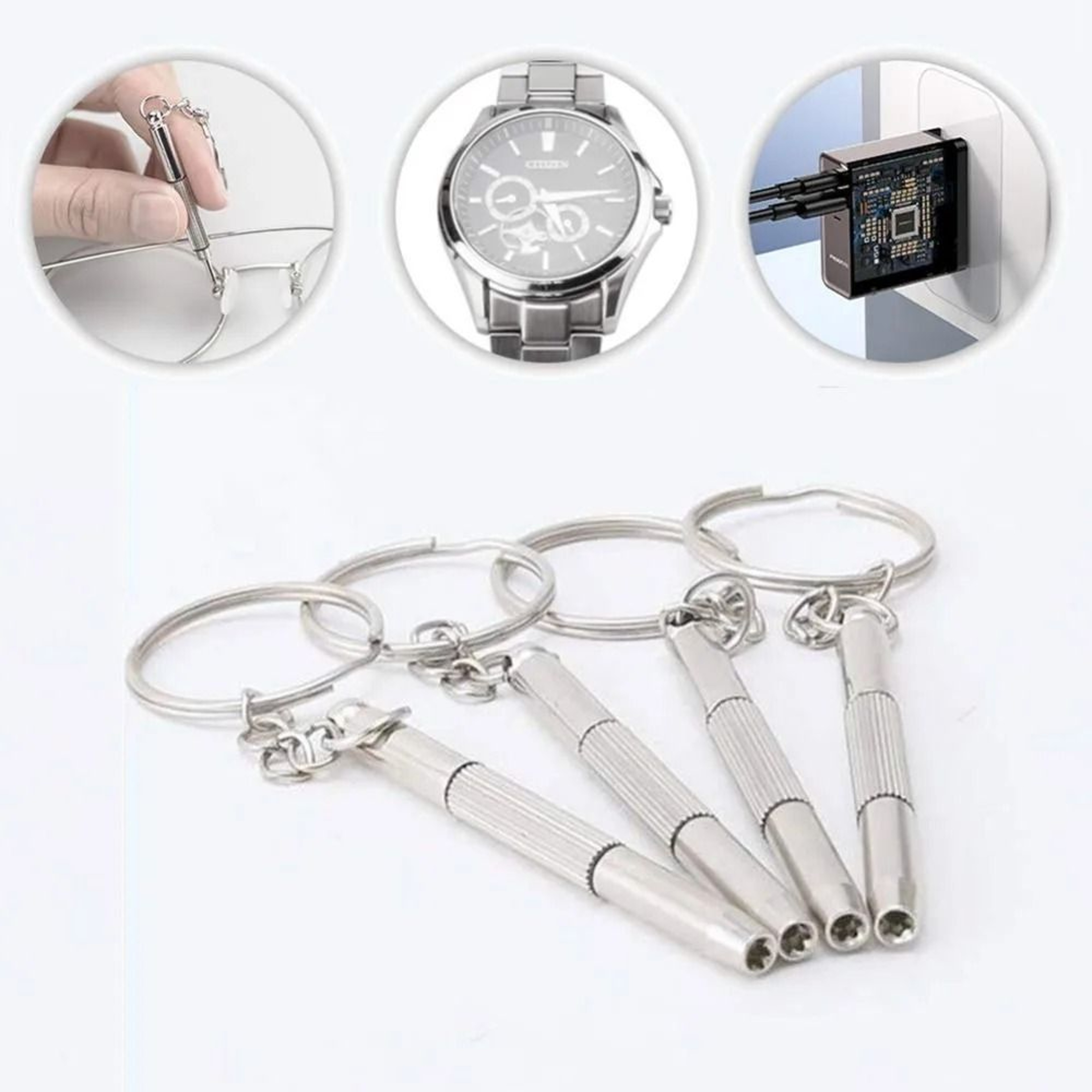 Portable Precision Screwdriver Kit For Eyeglasses Watches And Small Repairs 4