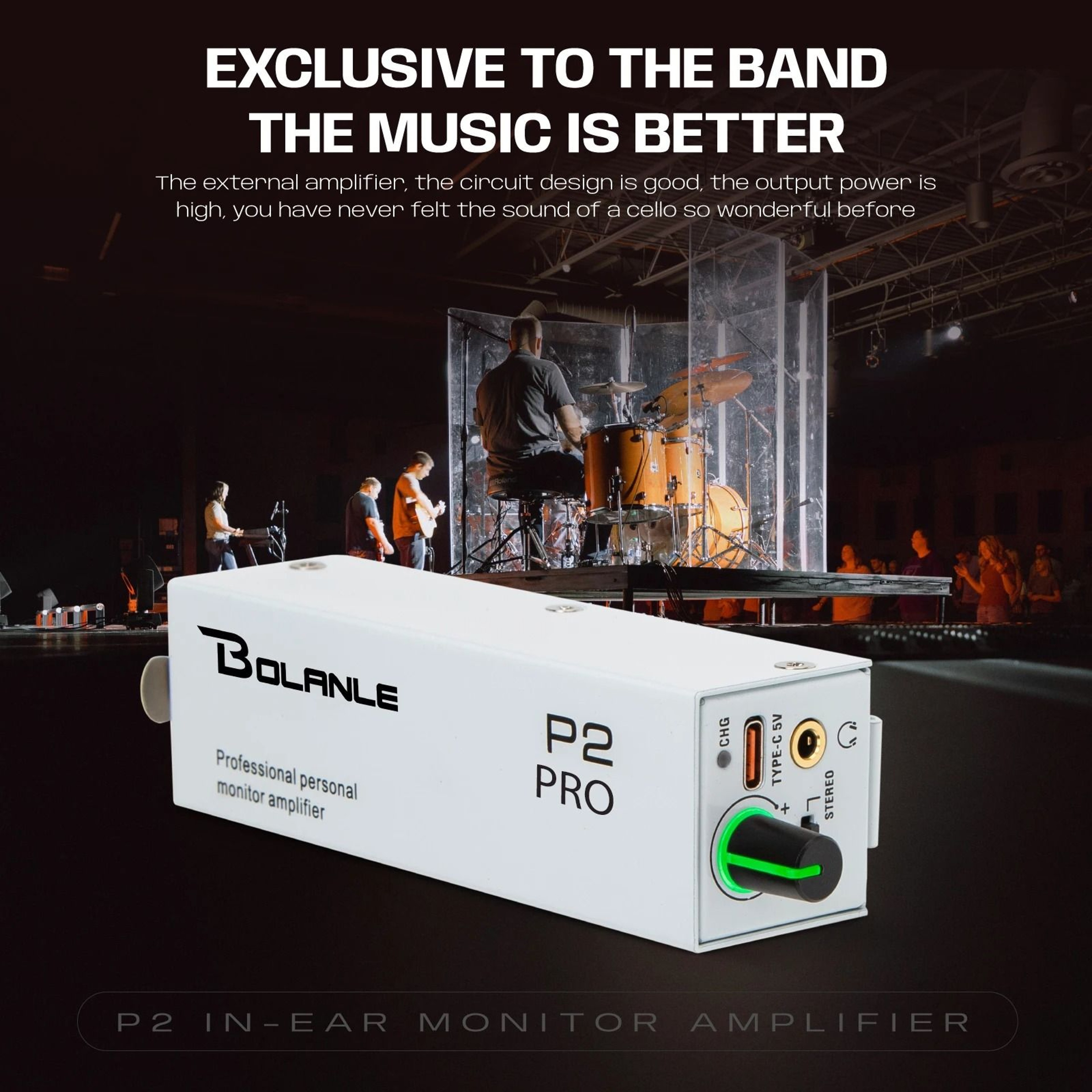 Portable In Ear Monitor Amplifier For Clear Detailed Sound 3