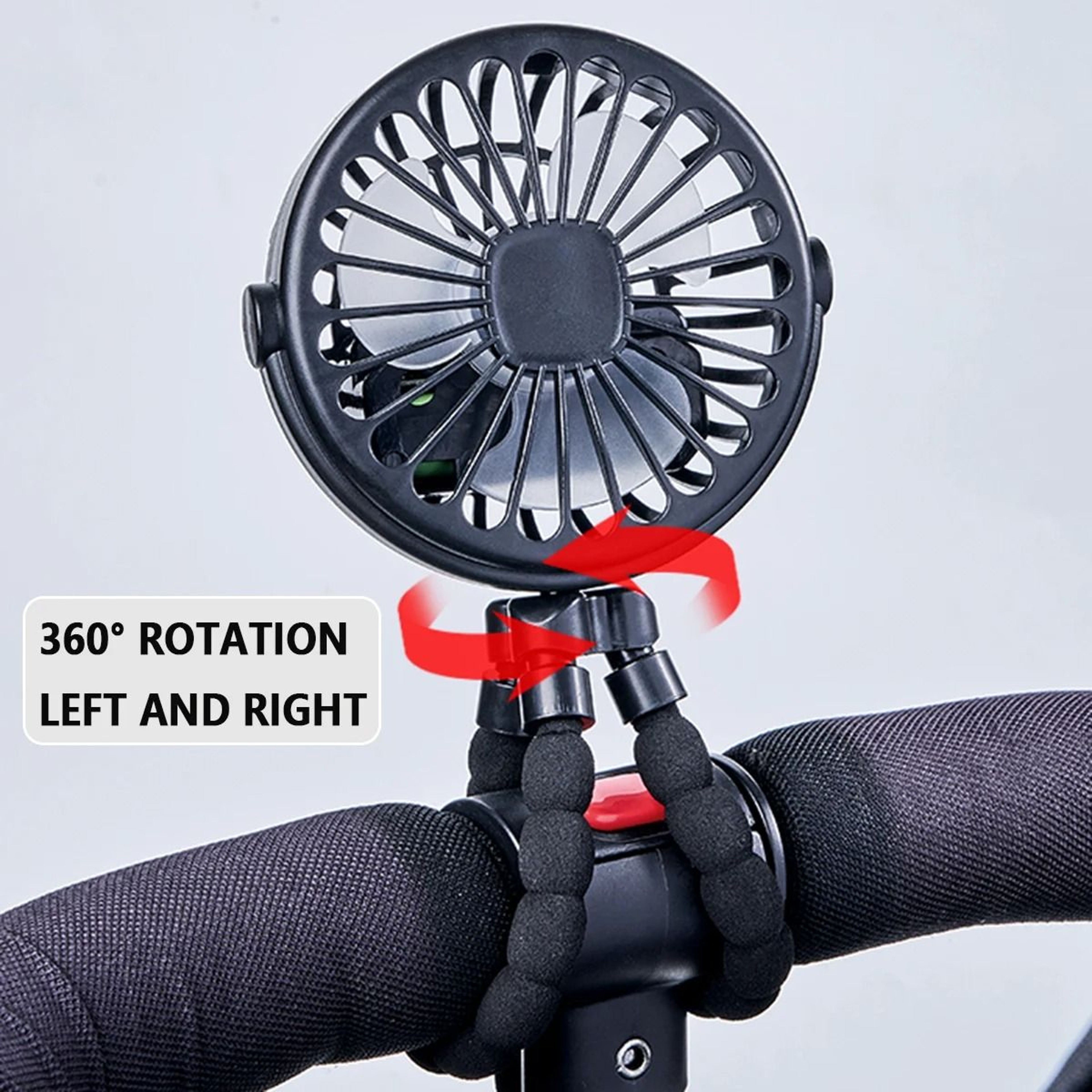 4 In 1 Octopus Shape Rechargeable Mini Fan With Flexible Legs And Night Light 5