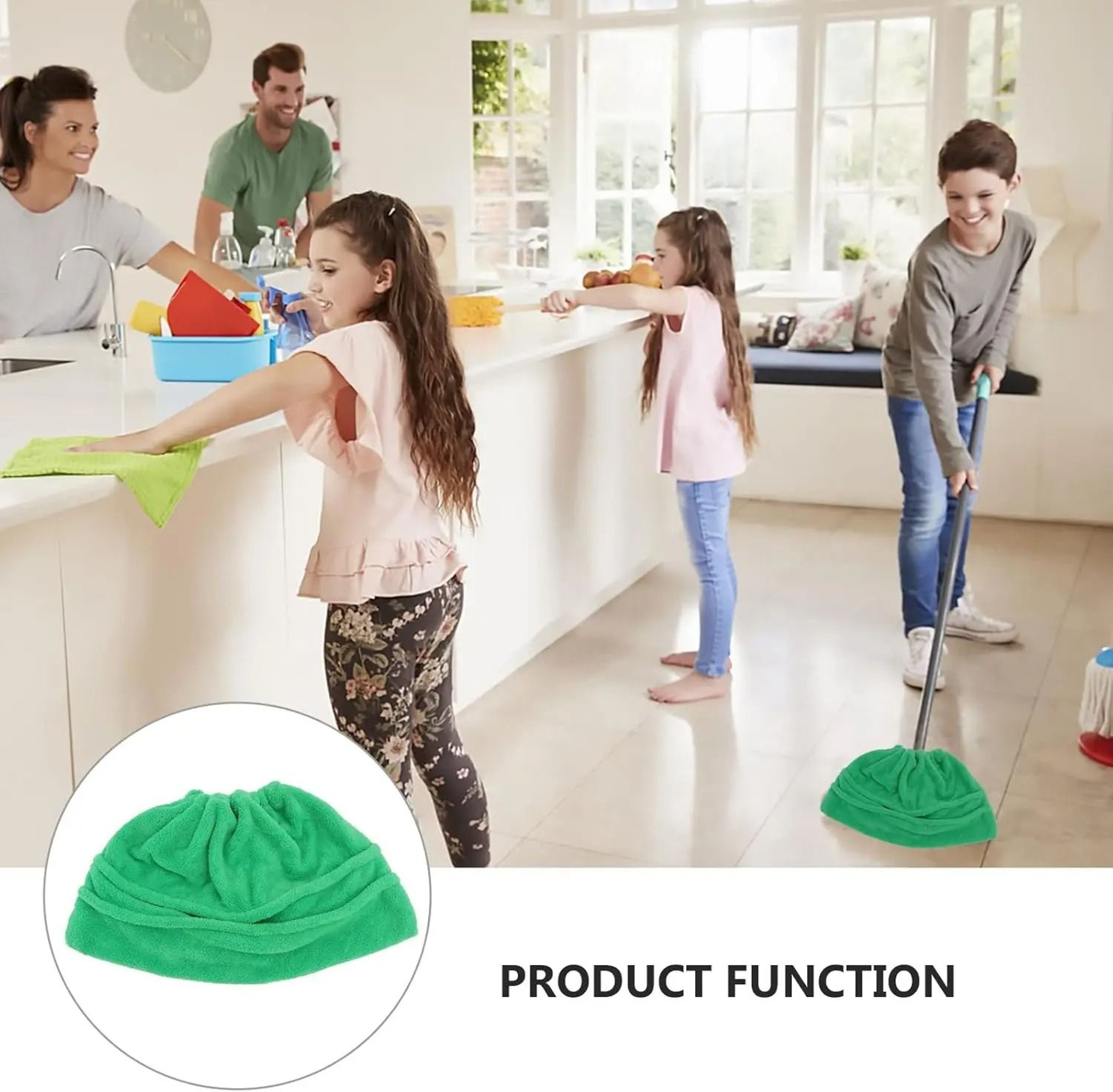 Coral Fleece Mop Cloth Cover With Ultra Fine Absorbent Fibers 1