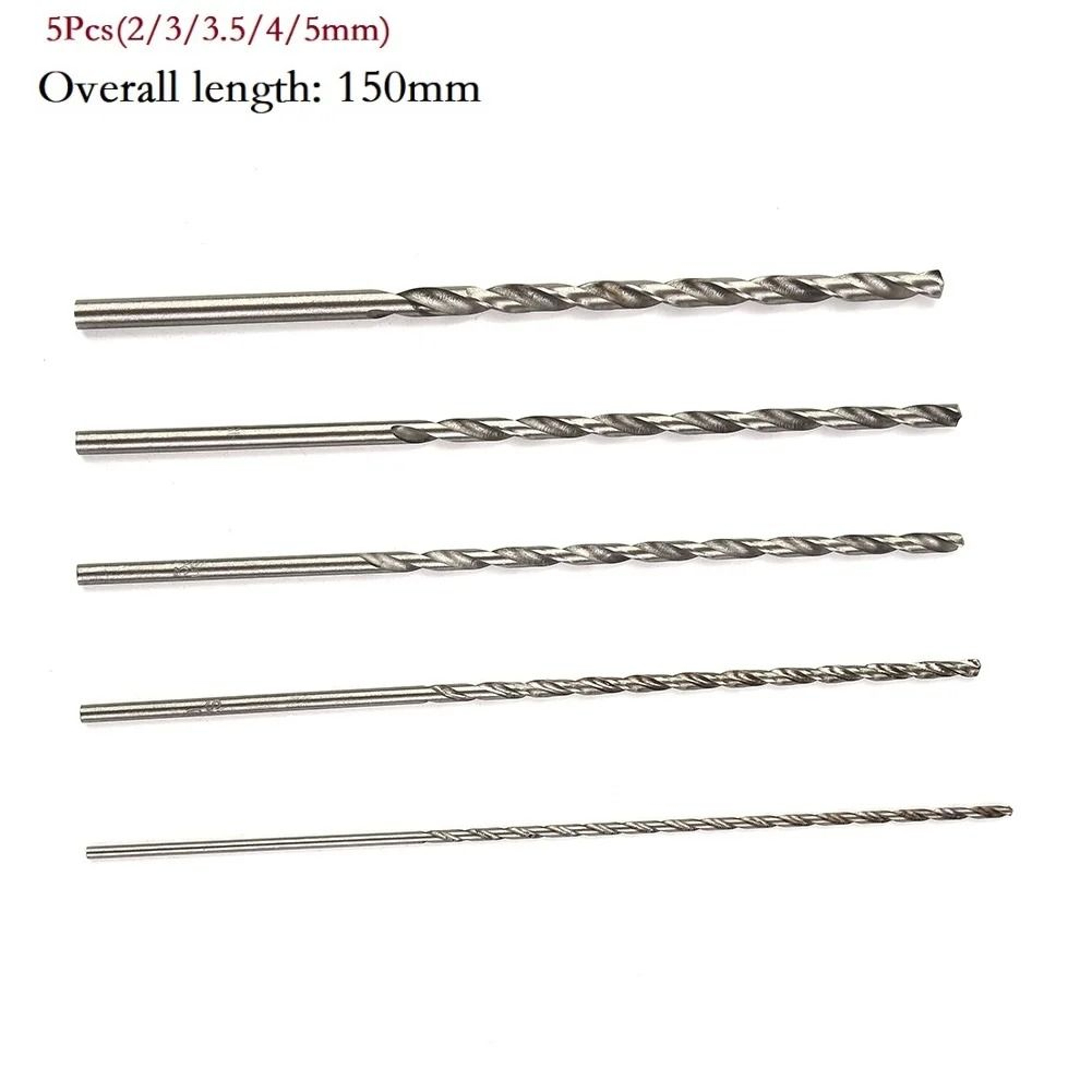 Extra Long High Speed Steel Drill Bit Set For Wood And Metal 5